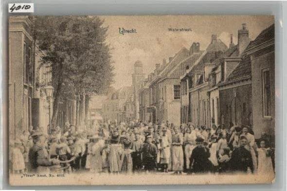 Utrecht Waterstraat Wyk C TOPKAART VIVAT No 4010 zie info, Ophalen of Verzenden, Voor 1920, Ongelopen, Utrecht