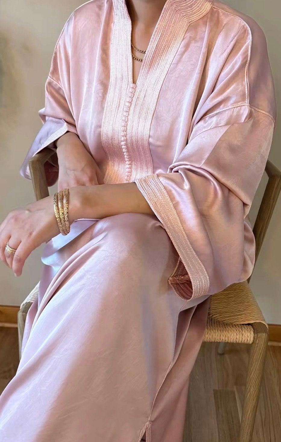 Roze Gandoura - One Size, Kleding | Dames, Maat 46/48 (XL) of groter, Nieuw, Ophalen of Verzenden, Roze