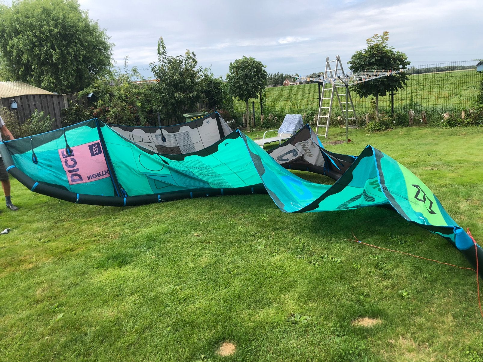 North Dice 9m + 11m, 2018 + North Click 2018, complete set, Watersport en Boten, Geen board, Ophalen, Zo goed als nieuw, 9 m²