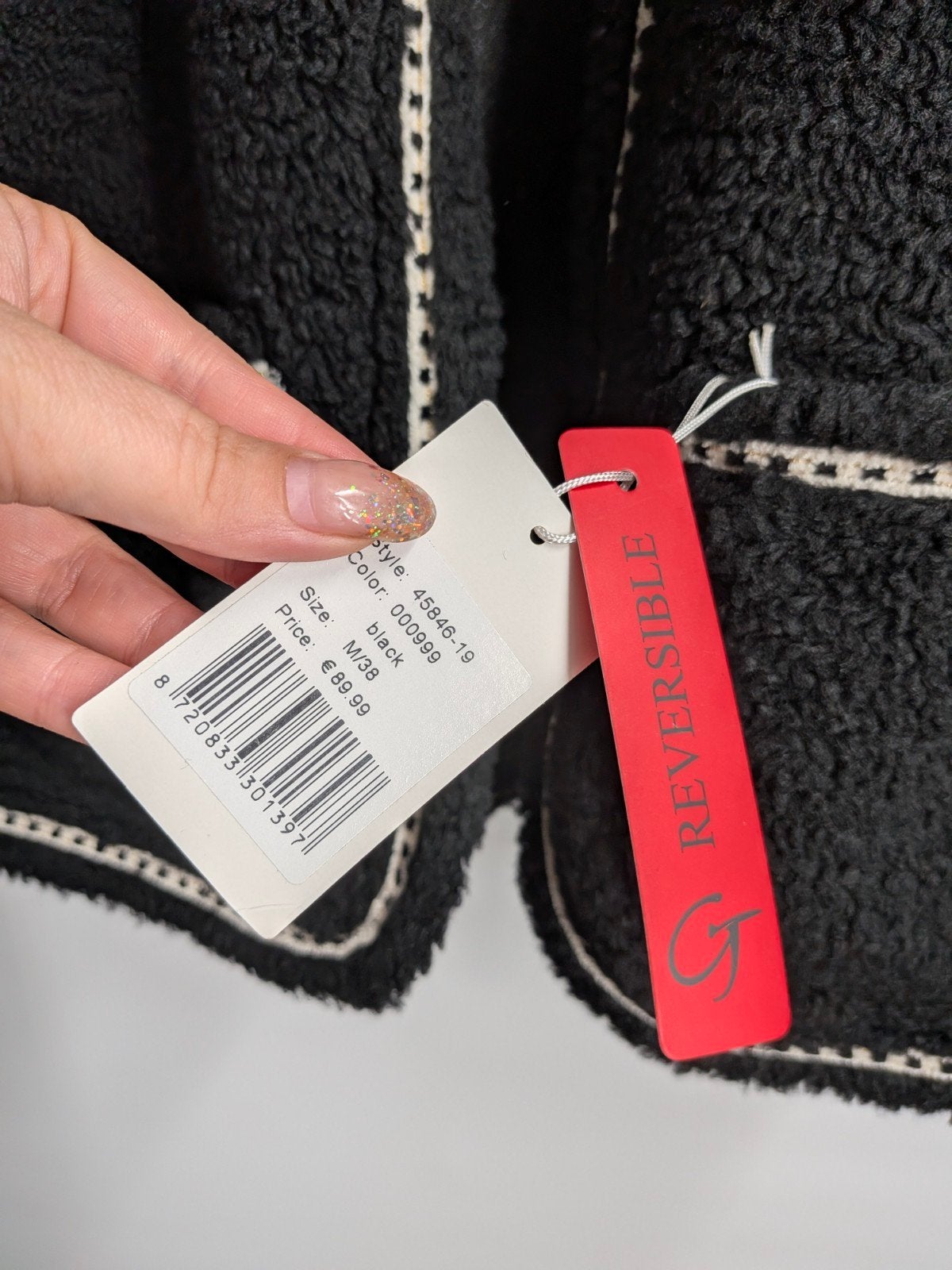 Geisha reversible teddy gilet zwart maat M/38 nieuw (3279*), Maat 38/40 (M), Geisha, Zwart, Nieuw