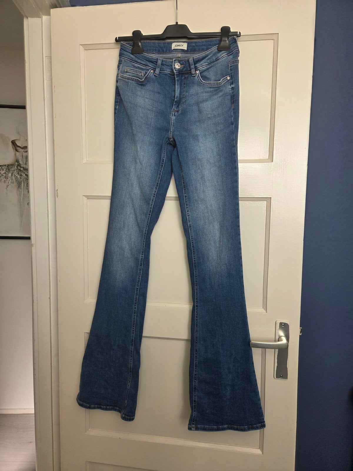 Only flared jeans - Maat S/34, Only, Ophalen of Verzenden, Zo goed als nieuw, Blauw