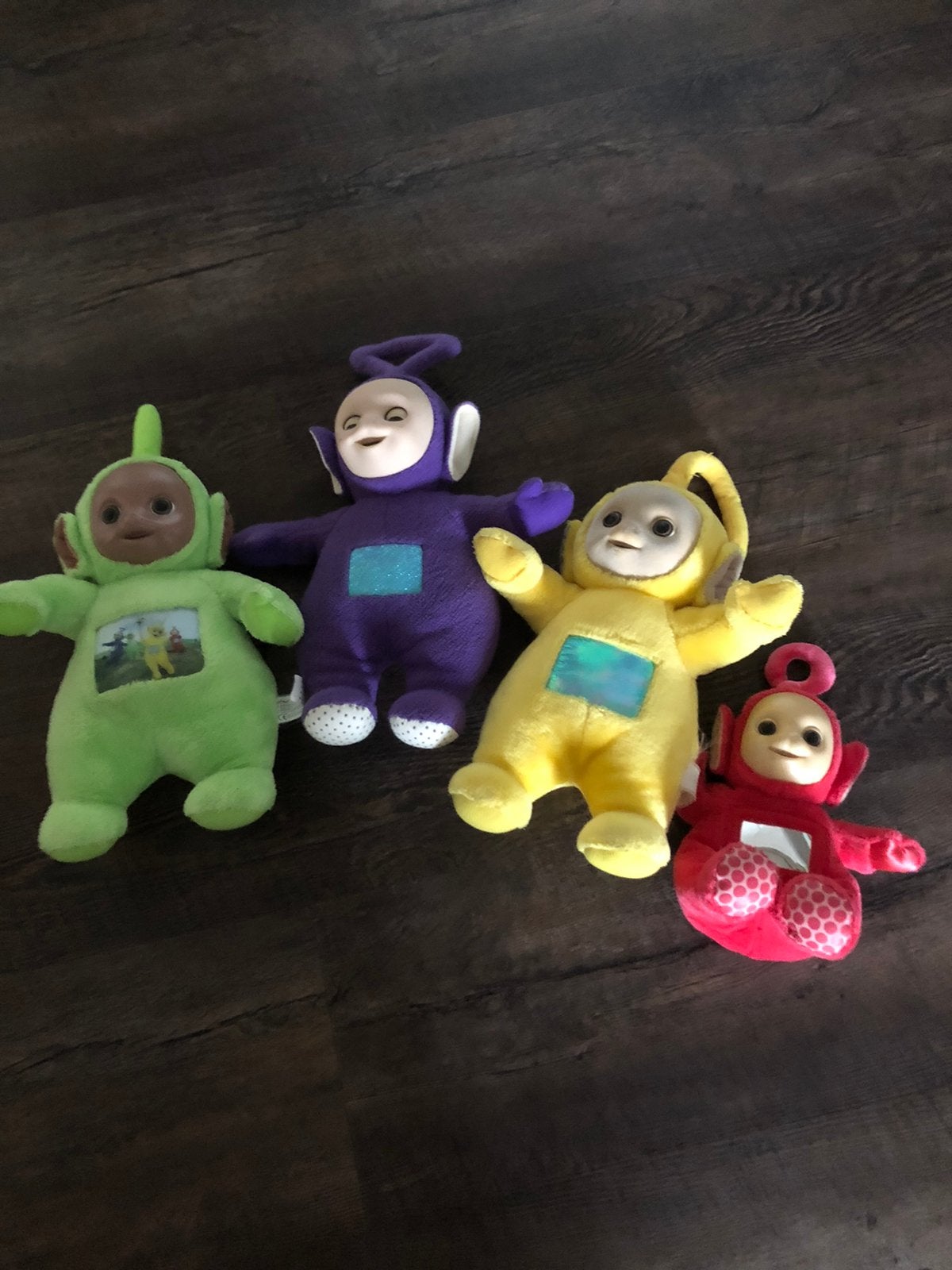 4 teletubbie poppen, Ophalen of Verzenden, Zo goed als nieuw, Overige typen