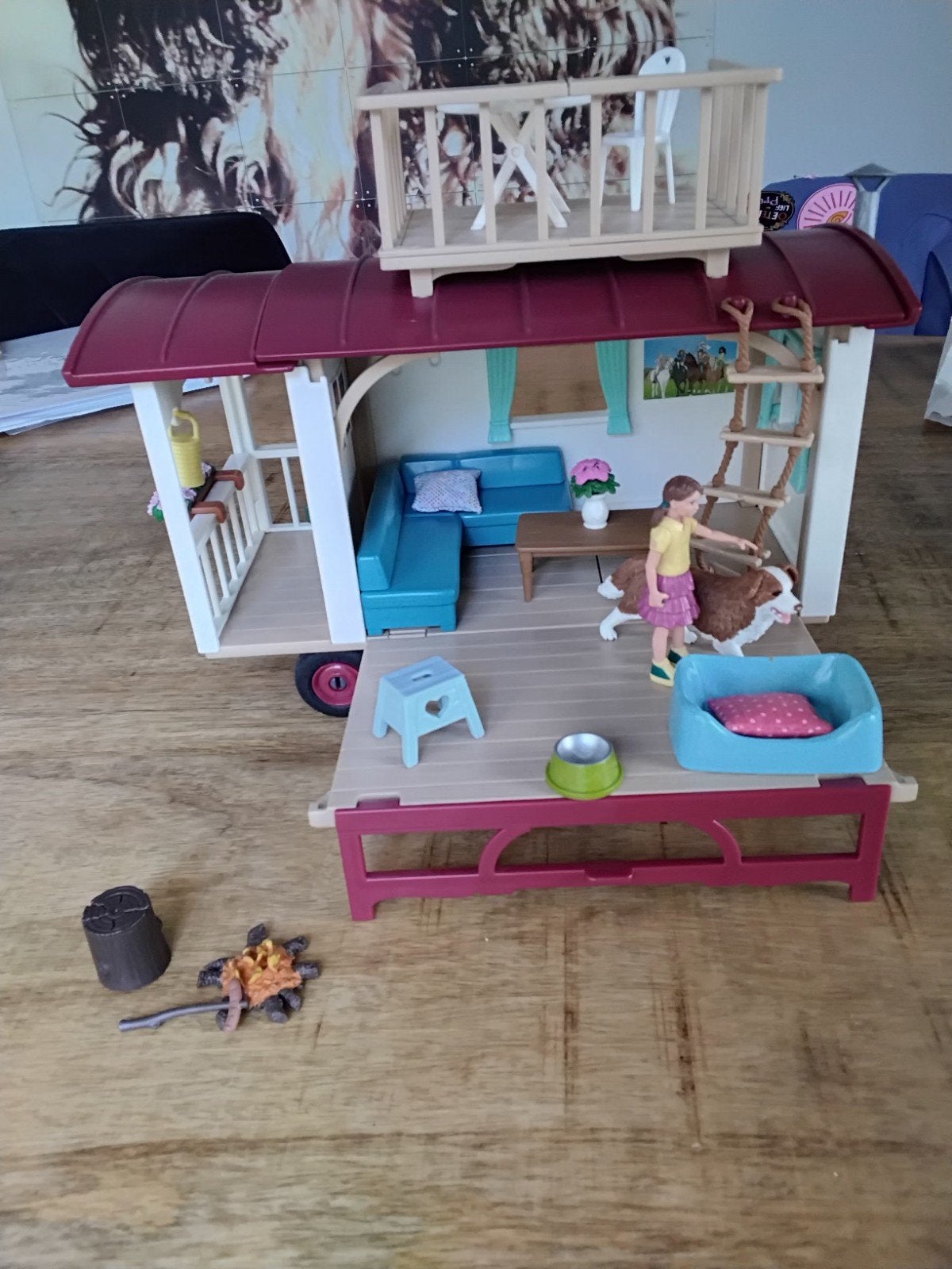Schleich Woonwagen, Ophalen of Verzenden, Zo goed als nieuw