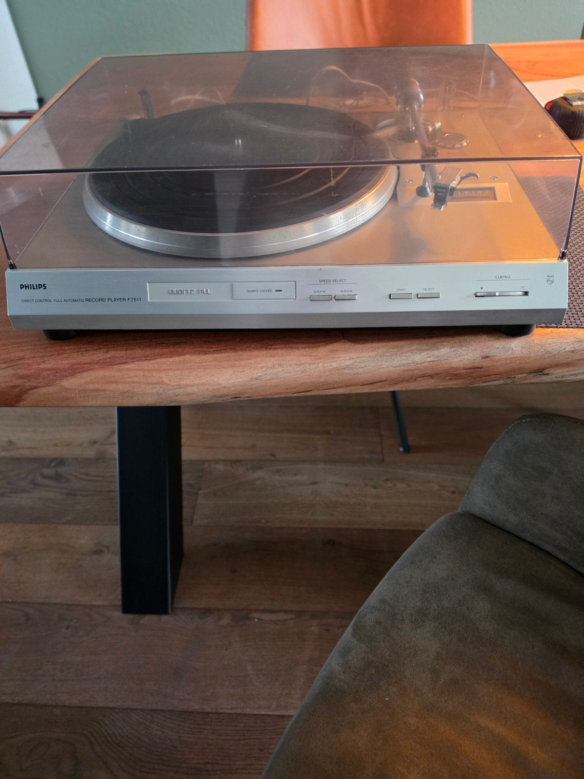 Philips Quartz PLL F7511 full automatic platenspeler, Ophalen, Zo goed als nieuw, Philips