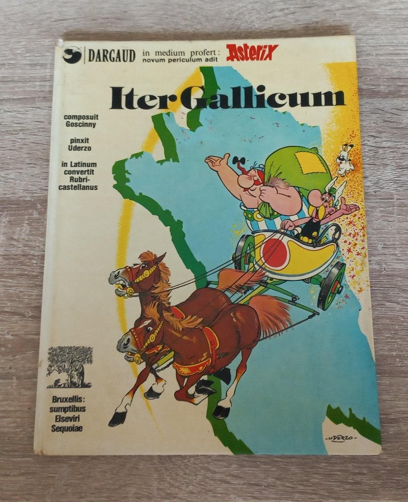 Asterix Iter Gallicum (ronde van Gallië, Latijns 1e druk), Gelezen, Eén stripboek, Ophalen of Verzenden, Goscinny & Uderzo