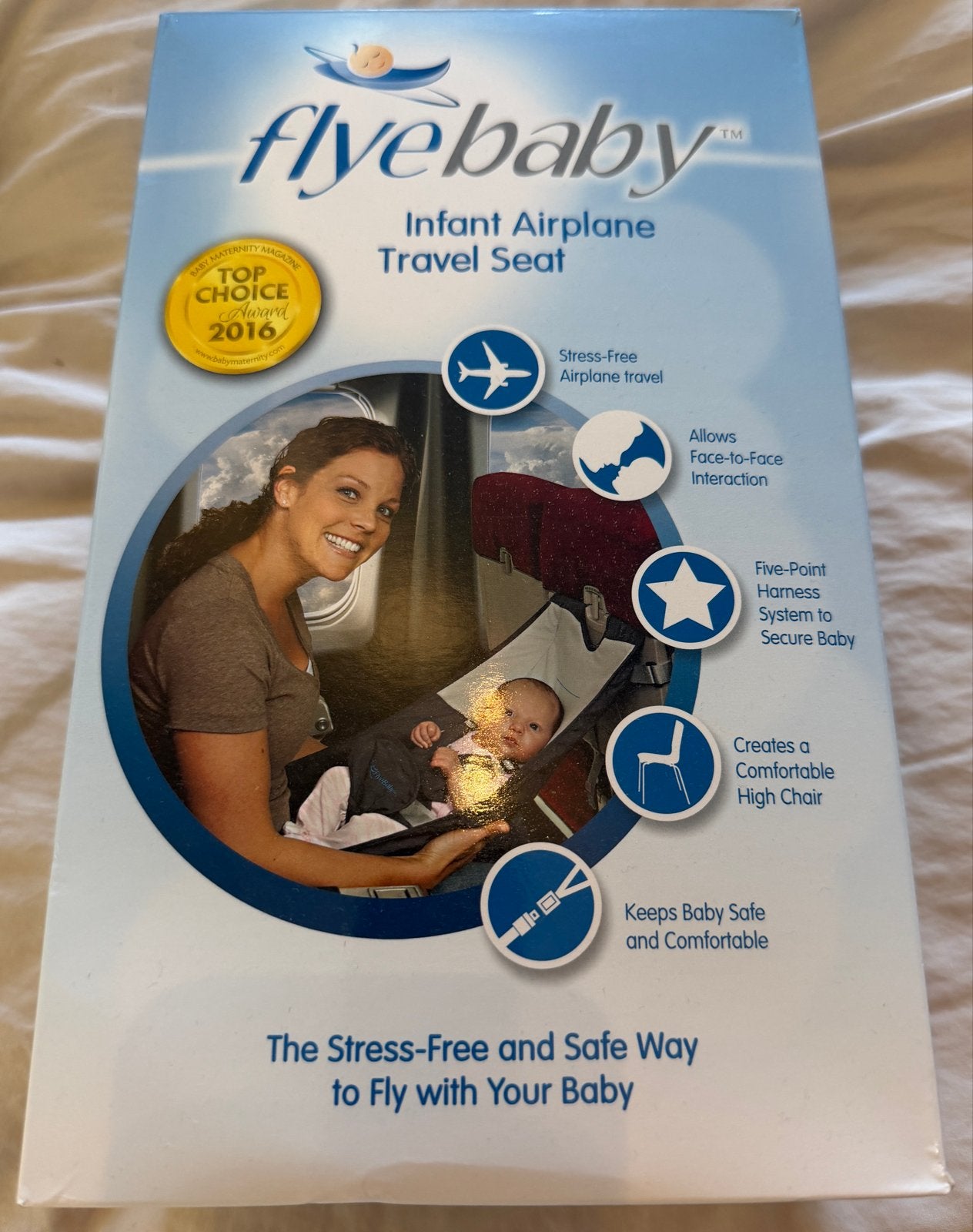 Flyebaby Infant Airplane Travel Seat - Draagzak voor baby's, Kinderen en Baby's, Overige merken, Ophalen of Verzenden, Zo goed als nieuw