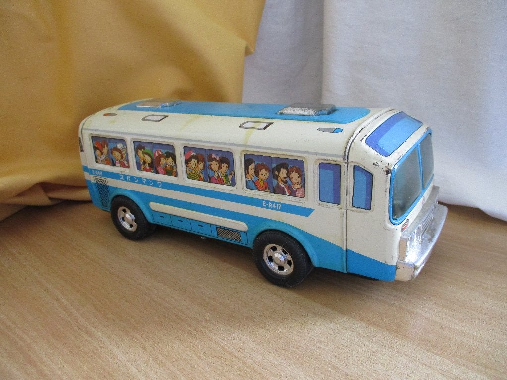 Vintage ICHIKO Japan Blikken  Bus, Antiek en Kunst, Antiek | Speelgoed, Ophalen of Verzenden
