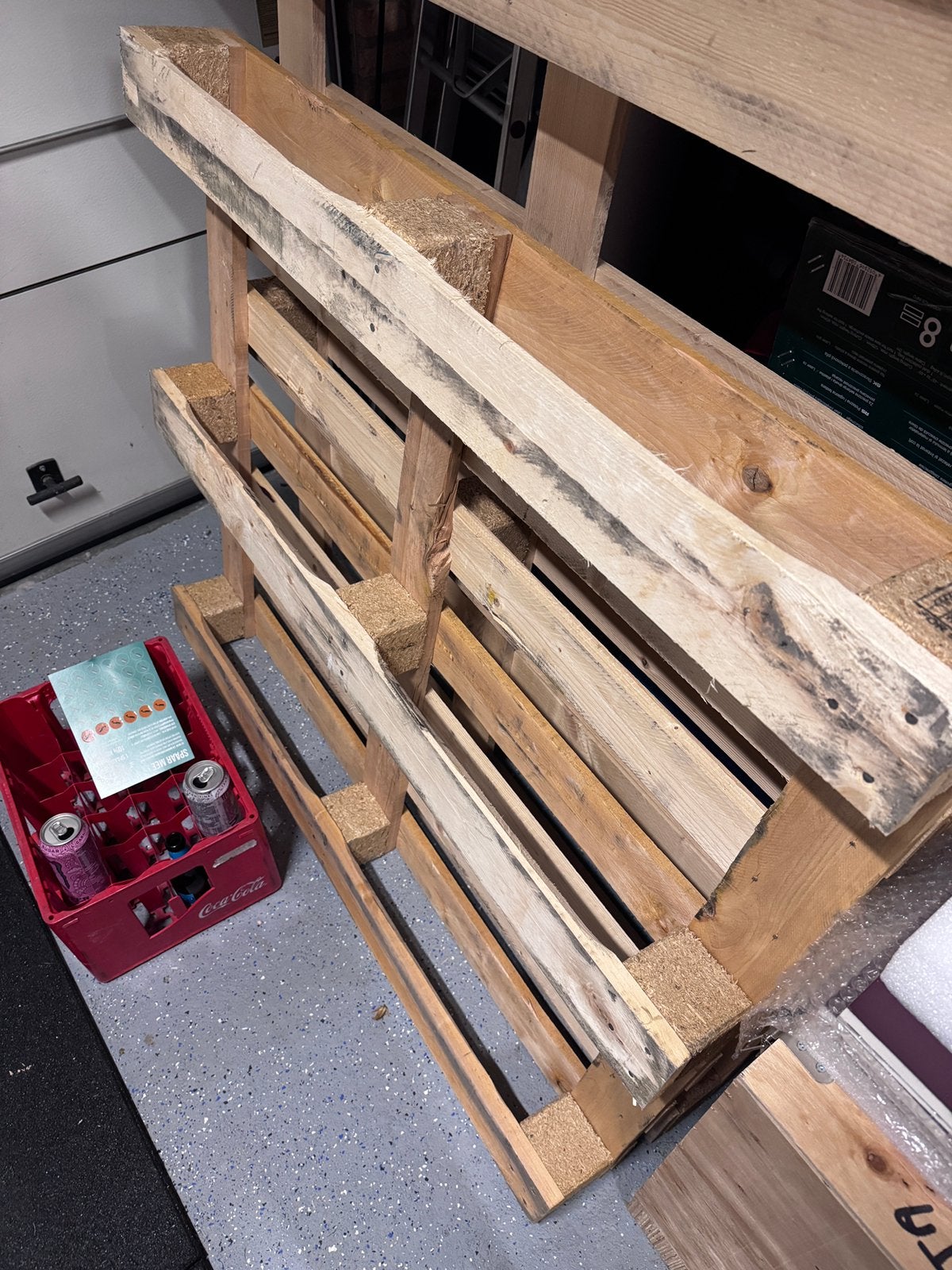 2x pallet gratis hout, Ophalen, Zo goed als nieuw, 50 mm of meer, Pallet