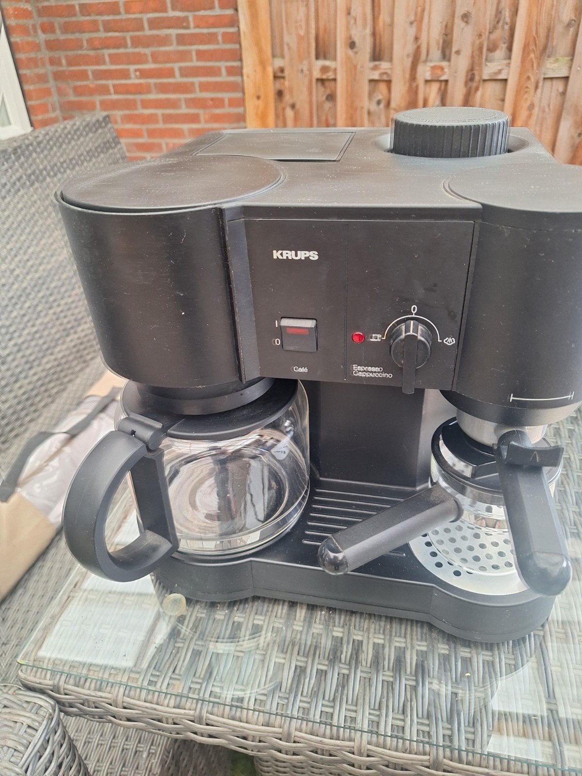 Kruis koffiezet apparaat, in zeer goede gebruikte staat boek, Witgoed en Apparatuur, Gebruikt, Koffiemachine, Gemalen koffie, 4 tot 10 kopjes