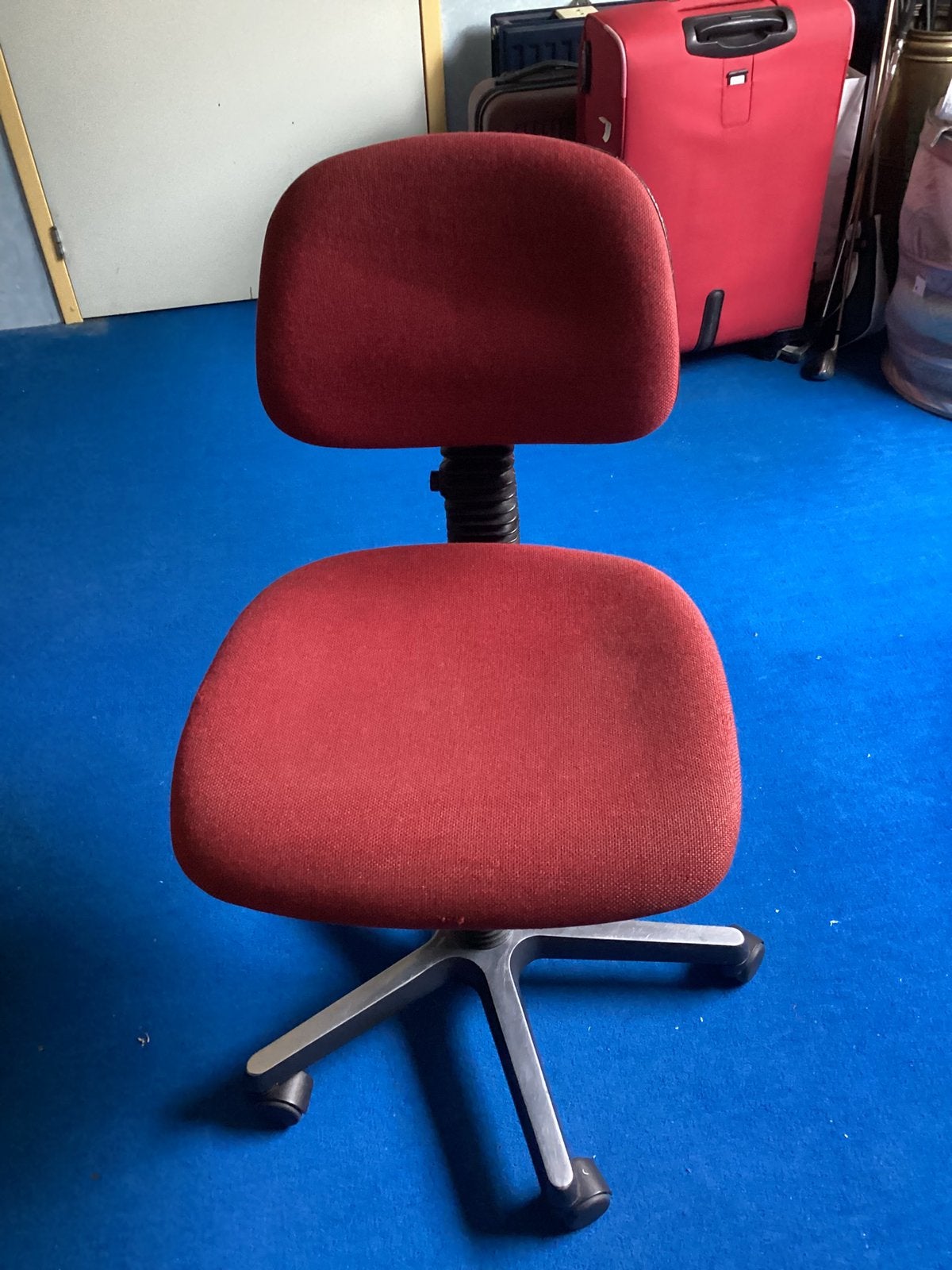 Bureau stoel vintage, Ophalen, Gebruikt, Bureaustoel, Rood