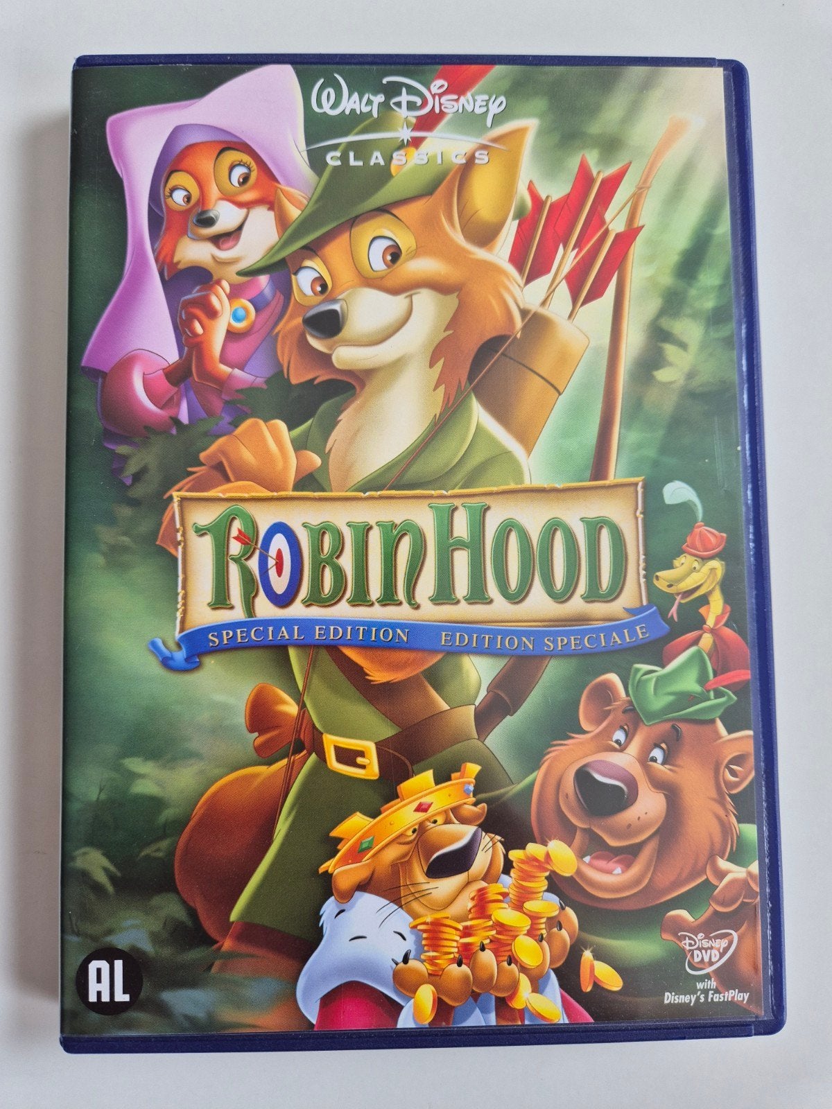 Robin Hood disney dvd - Special Edition(Walt disney classic), Avontuur, Alle leeftijden, Ophalen of Verzenden, Zo goed als nieuw