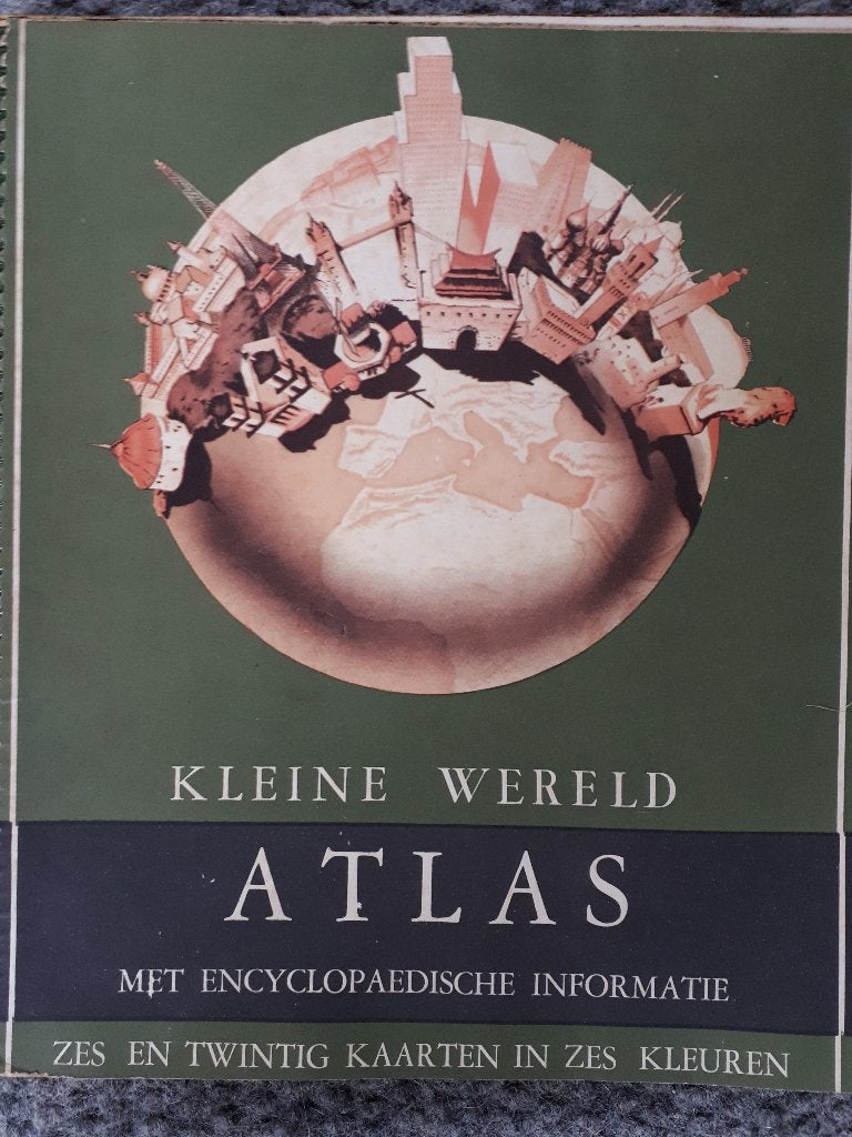 kleine wereld atlas, elsevier, Boeken, Verzenden, 1800 tot 2000, Wereld, Elsevier