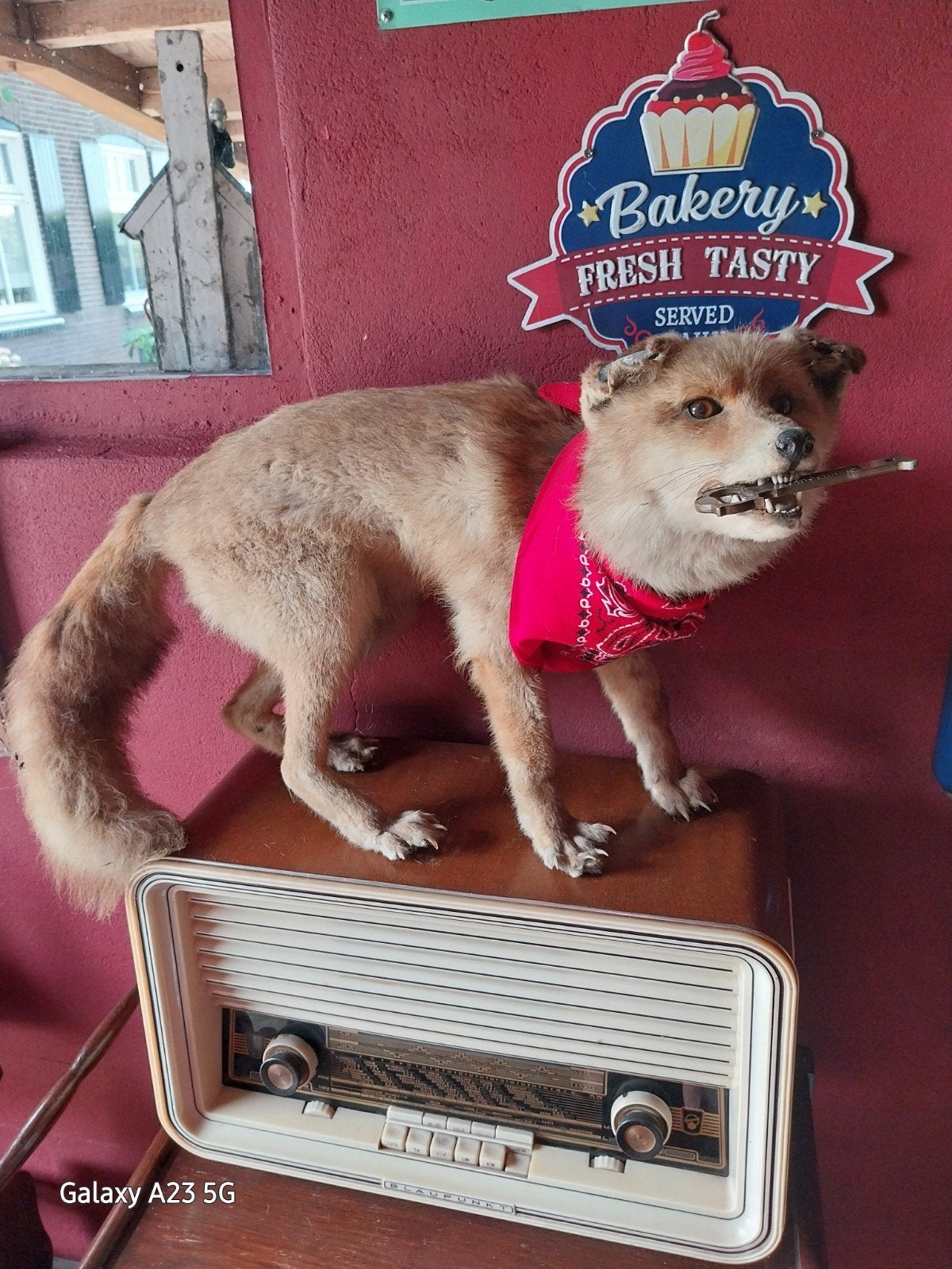 Vintage Radio - Oude Radio hij doet het nog., Ophalen of Verzenden