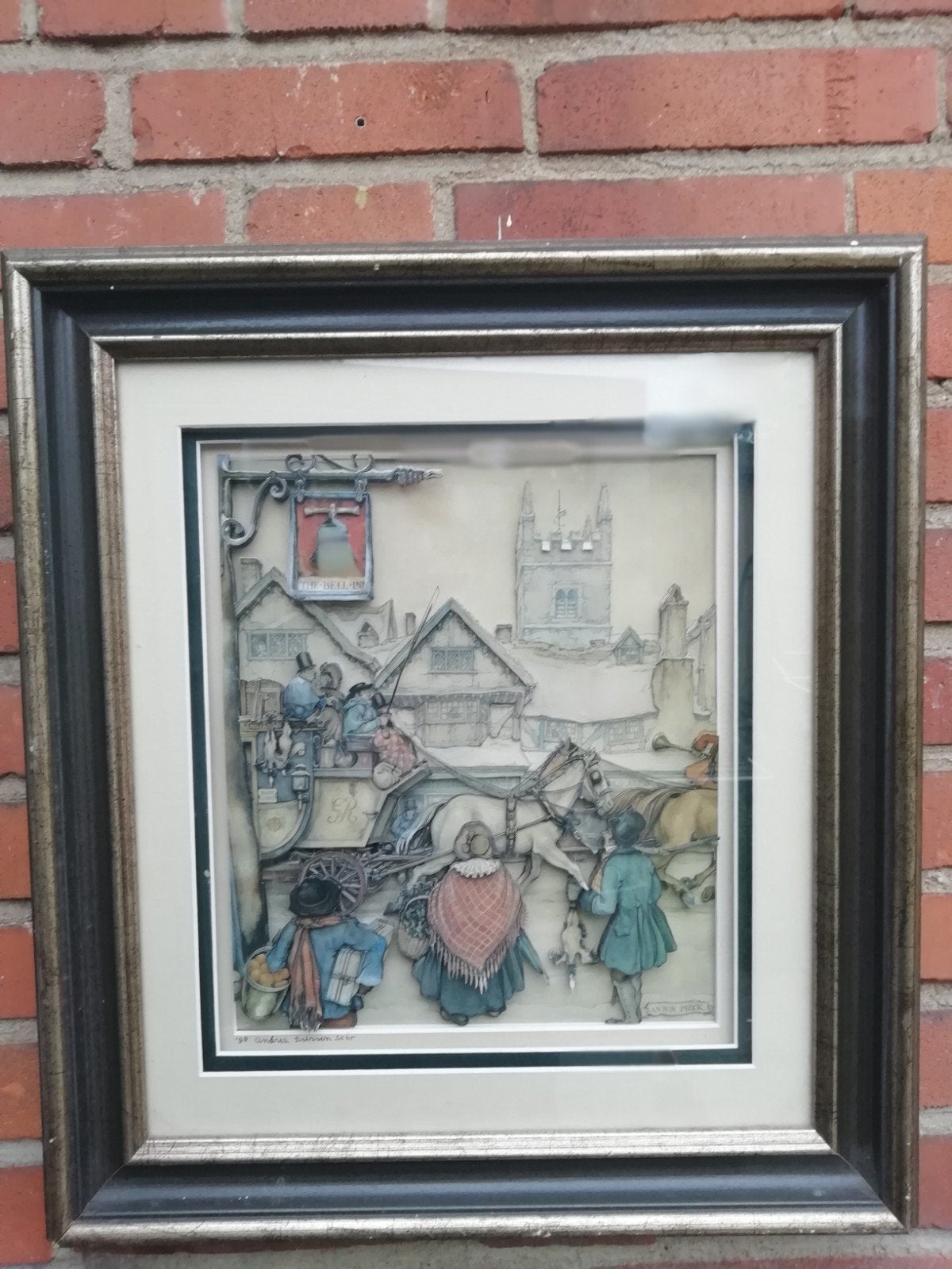 A. Drissen Schauwers - Anton Pieck stijl, Antiek en Kunst, Kunst | Schilderijen | Klassiek, Ophalen of Verzenden