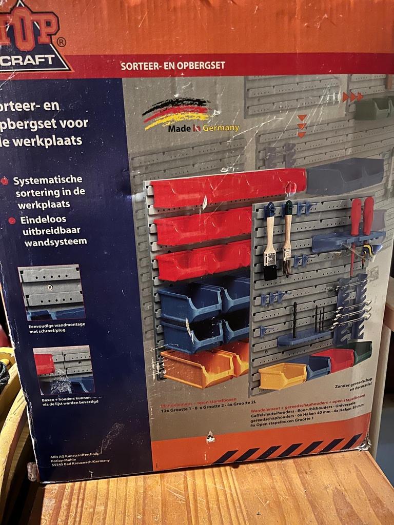 Opbergset gereedschap voor werkplaats - Made in Germany, Ophalen of Verzenden, Nieuw