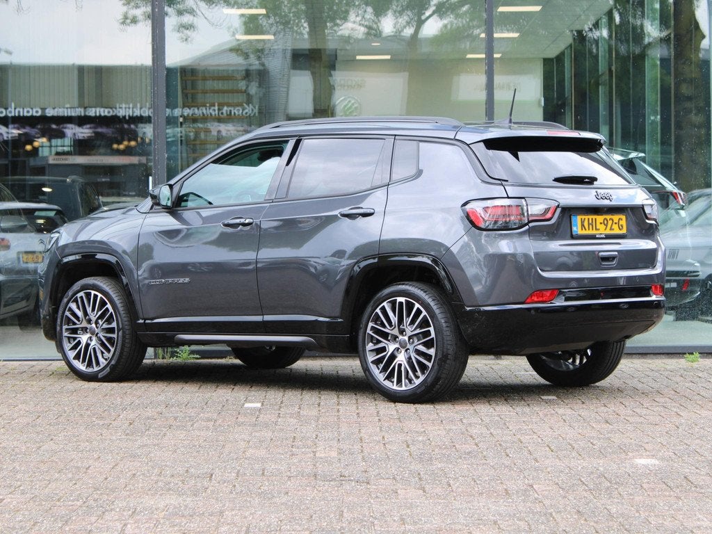 Jeep Compass 1.5T e-Hybrid S Automaat | Navi / Leder / Camer, Auto's, Jeep, 12 maanden, Gebruikt, Euro 6, 4 cilinders