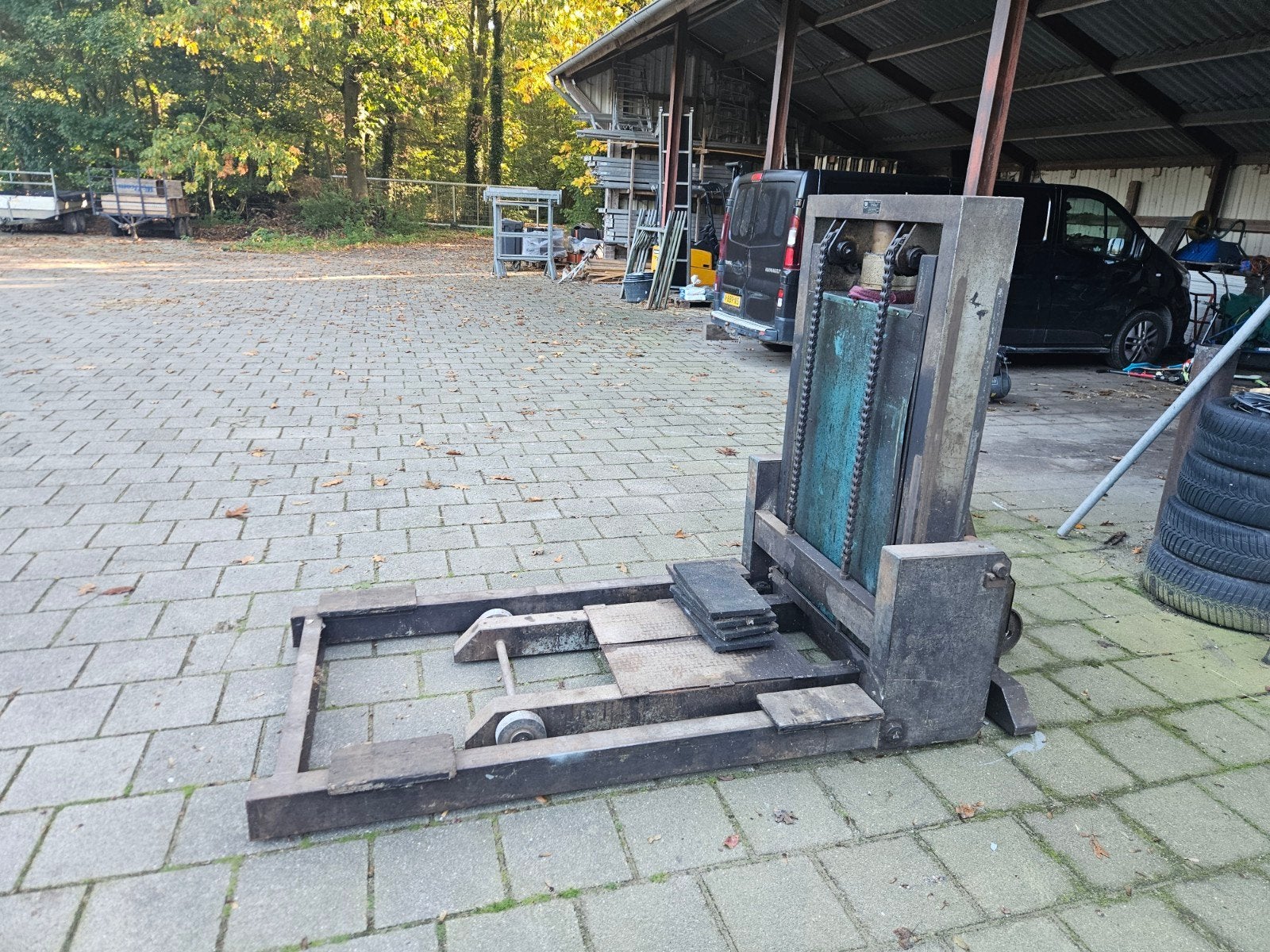 mobiele hefbrug, Ophalen, Gebruikt