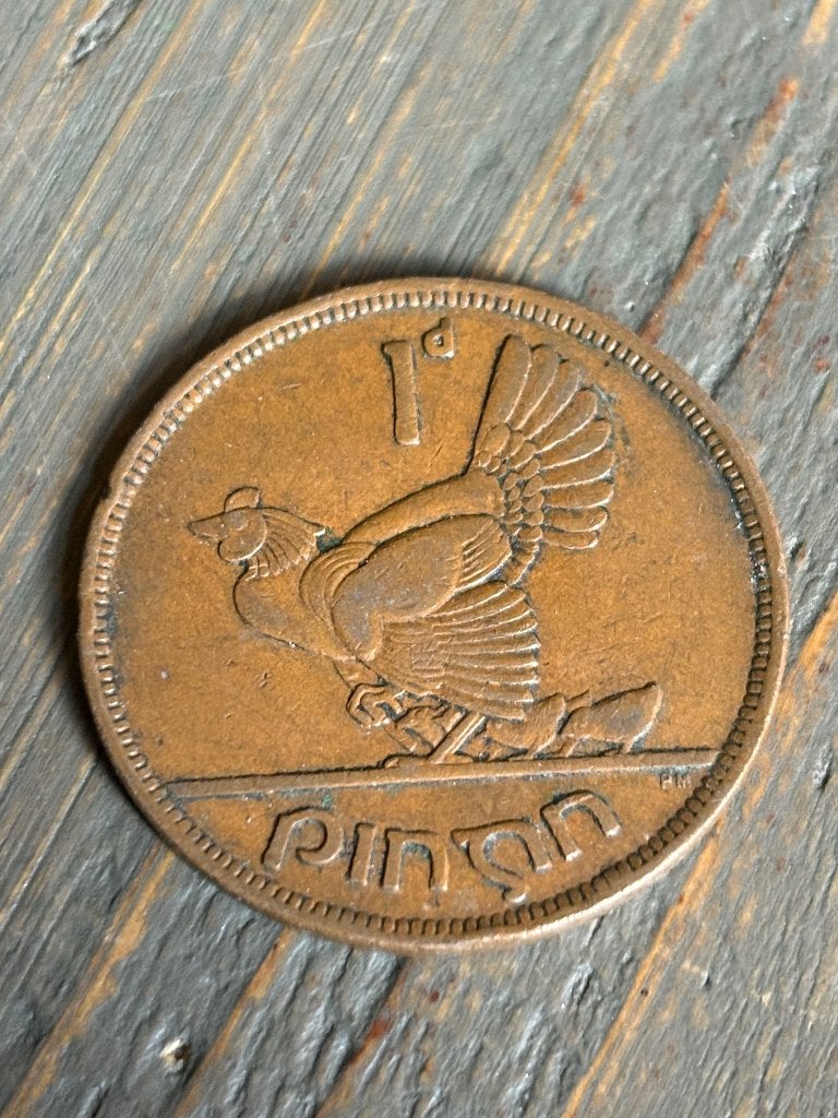 1 Penny 1942 Ierland, Postzegels en Munten, Ophalen of Verzenden, Overige landen, Losse munt