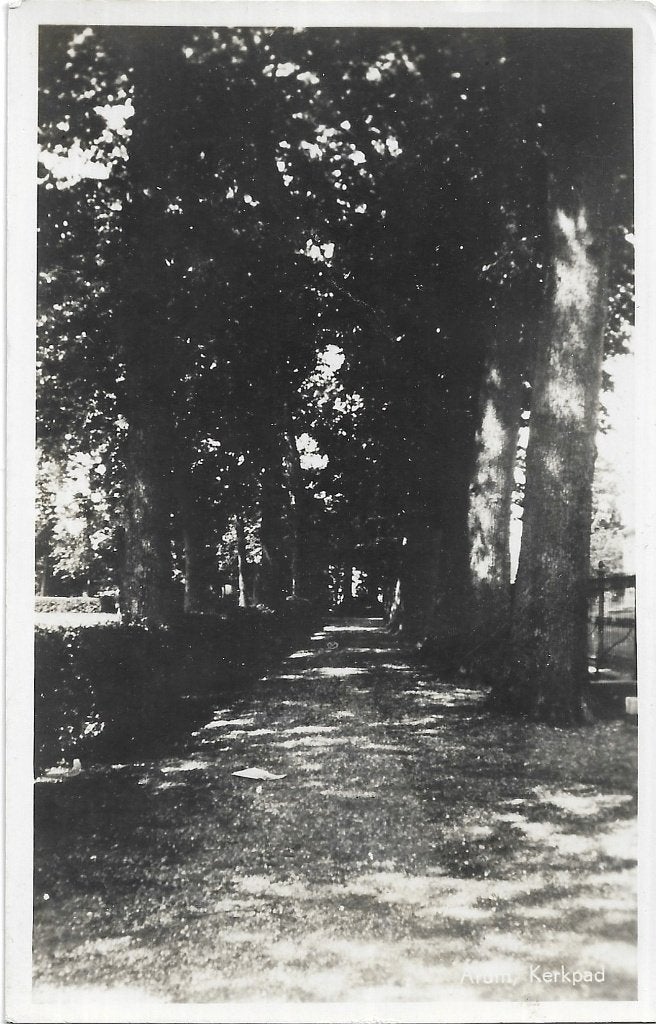AK Arum - Kerkpad, Verzenden, 1940 tot 1960, Ongelopen, Friesland
