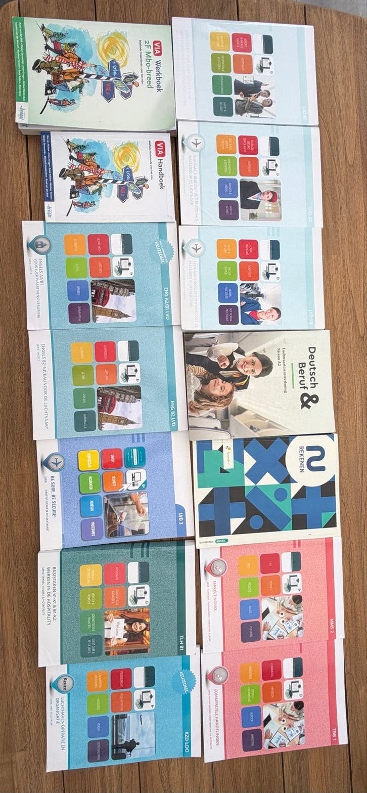 Complete boekenset MBO-4 opleiding Luchtvaartdienstverlening, Boeken, Ophalen of Verzenden, Gelezen, Overige niveaus, Overige vakken