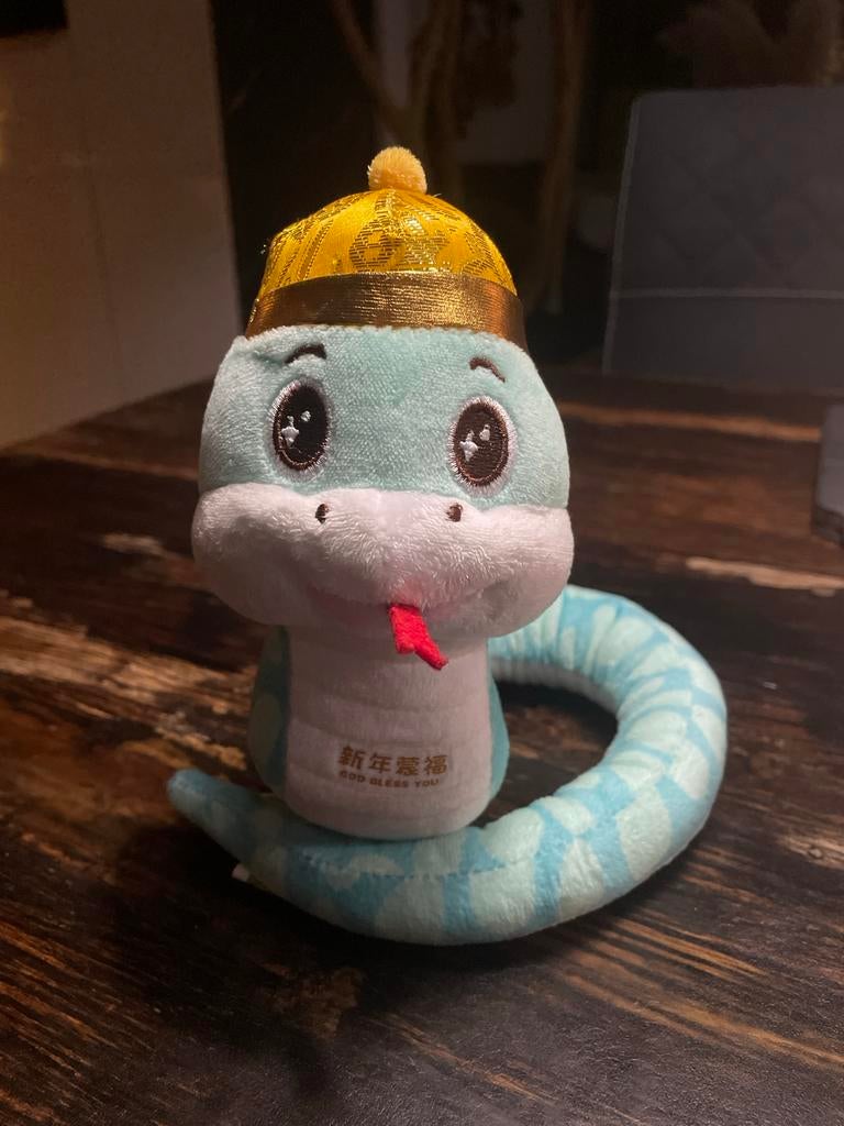 Mascotte chinees nieuwjaar 2025 slangenspeelgoed pluche, Ophalen of Verzenden