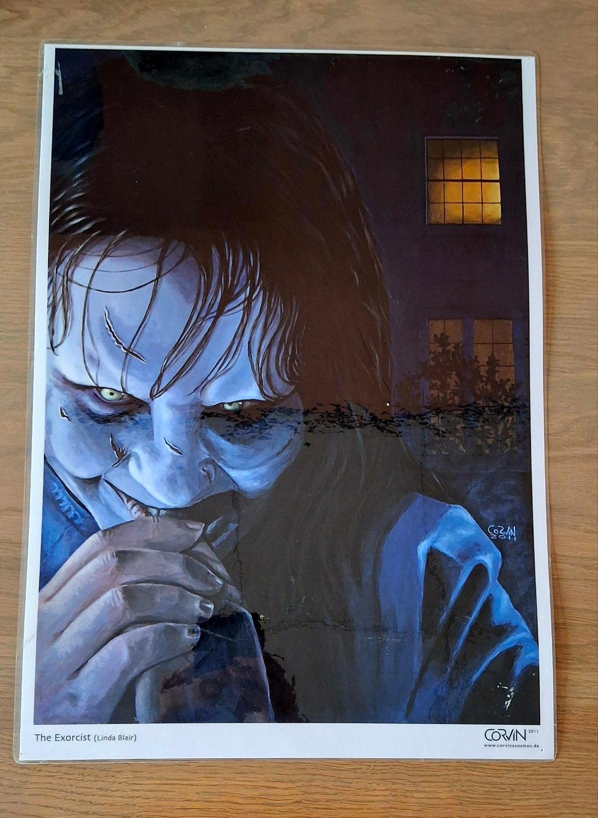 The Exorcist (Linda Blair) Poster - Corvin Art Print, Rechthoekig Staand, Ophalen of Verzenden, Zo goed als nieuw, A1 t/m A3