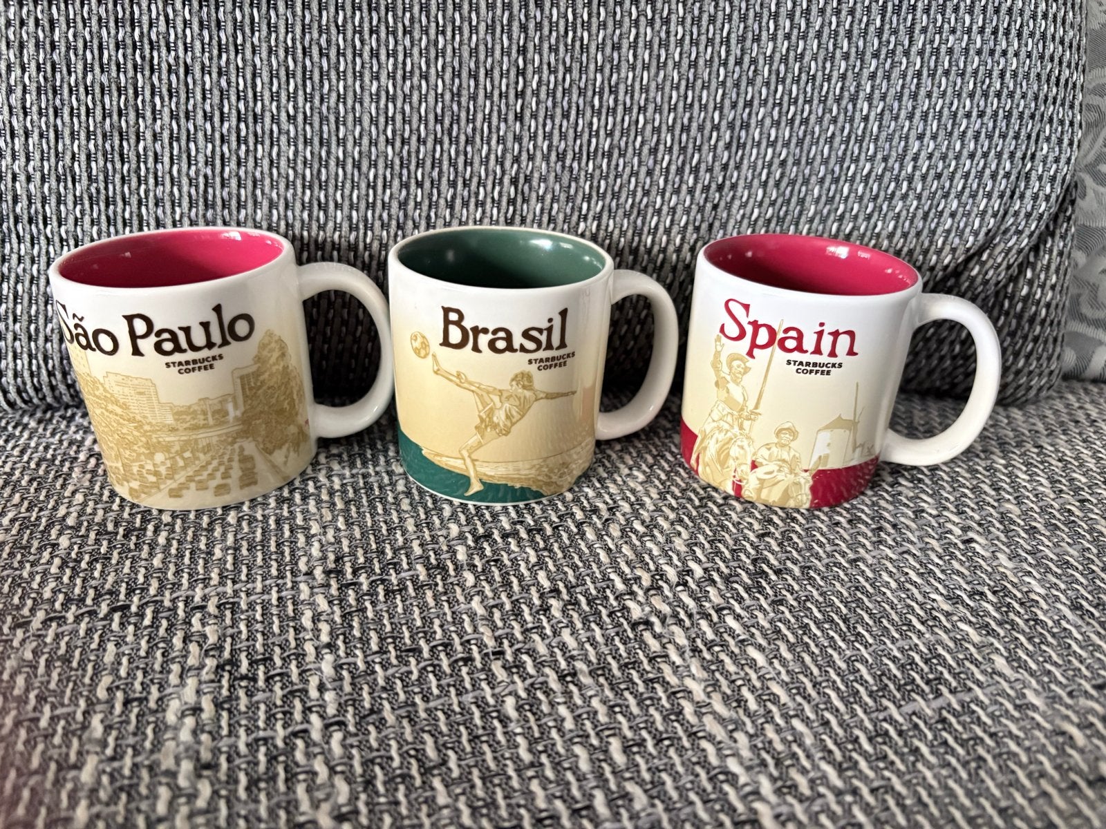 Mini Starbucks City Mugs - São Paulo, Brasil, Spain, Overige typen, Ophalen of Verzenden, Zo goed als nieuw, Steen/keramiek