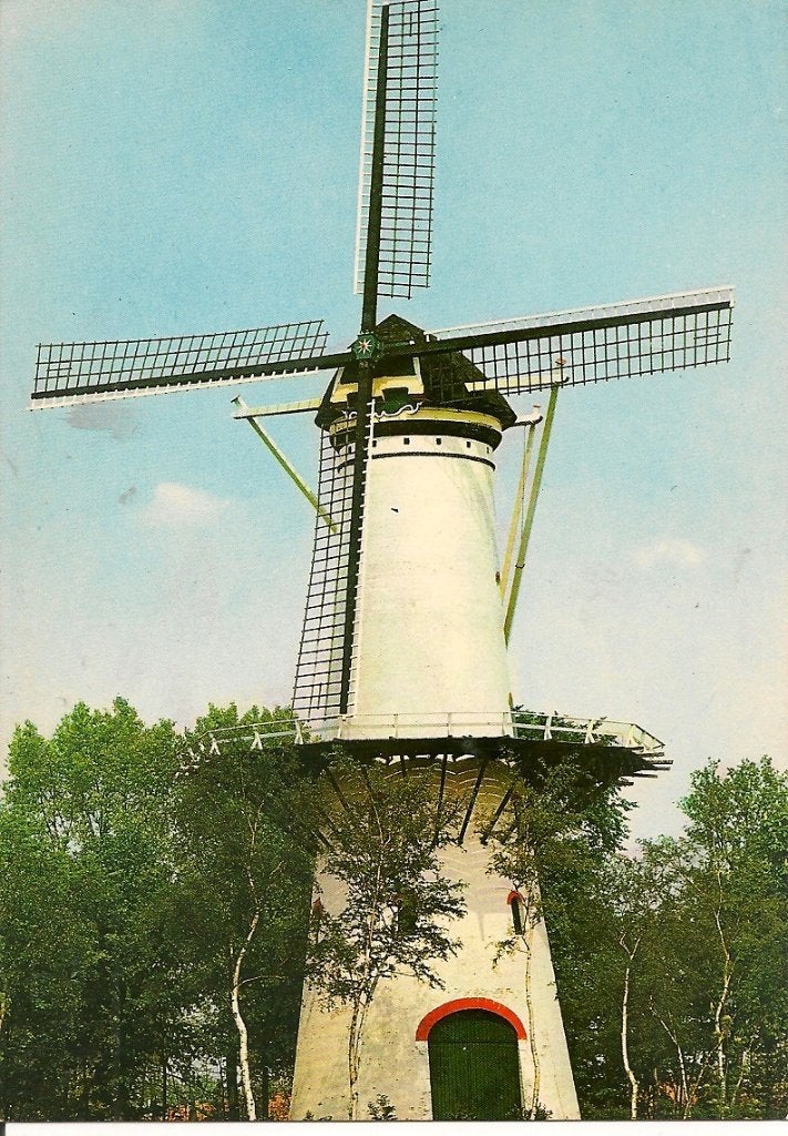 Ansichtkaart Tholen 'De Hoop' Korenmolen, Ophalen of Verzenden, 1960 tot 1980, Ongelopen, Zeeland