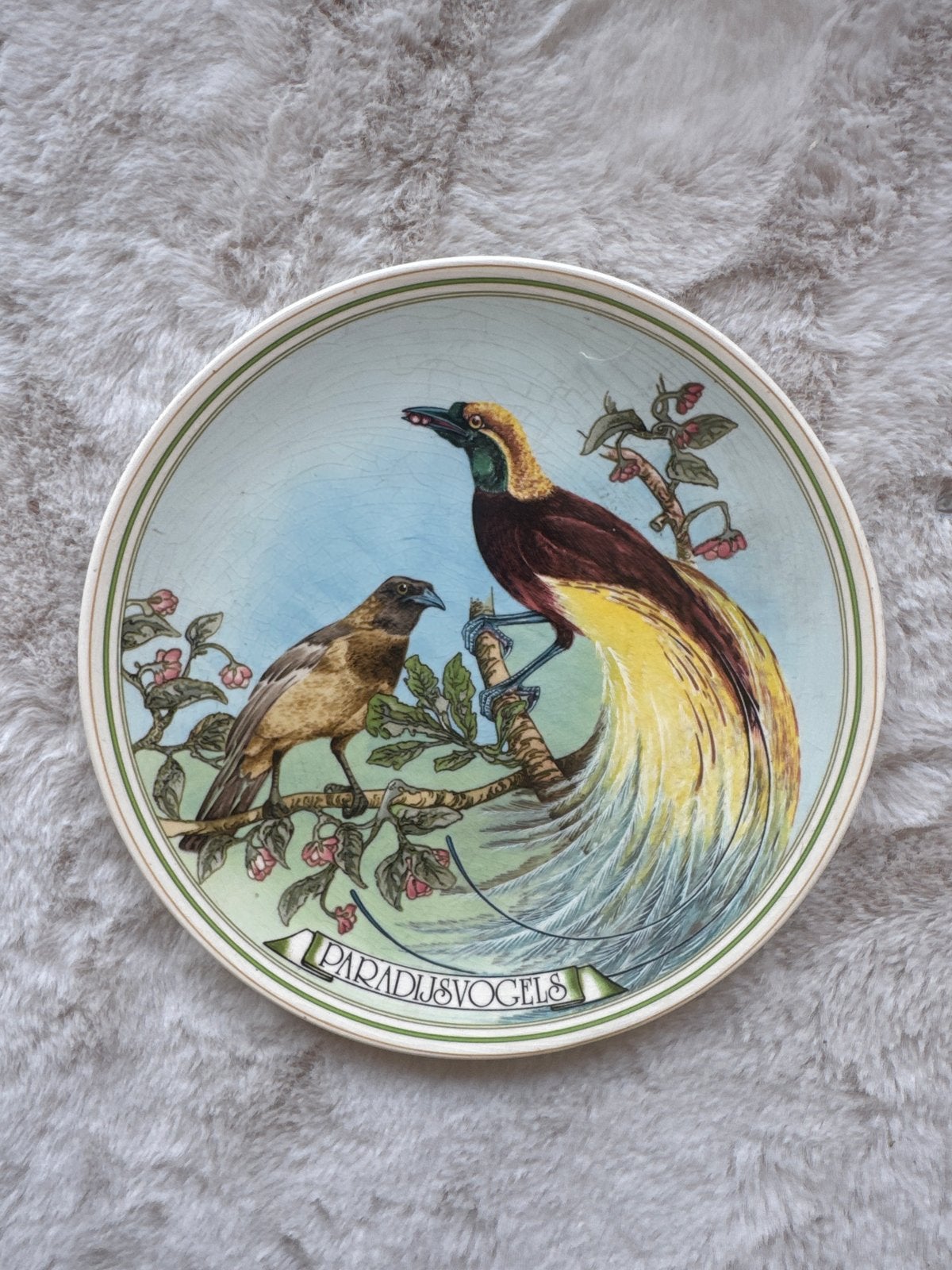 WNF Paradijsvogels wandbord - John Gould 1983, Ophalen of Verzenden