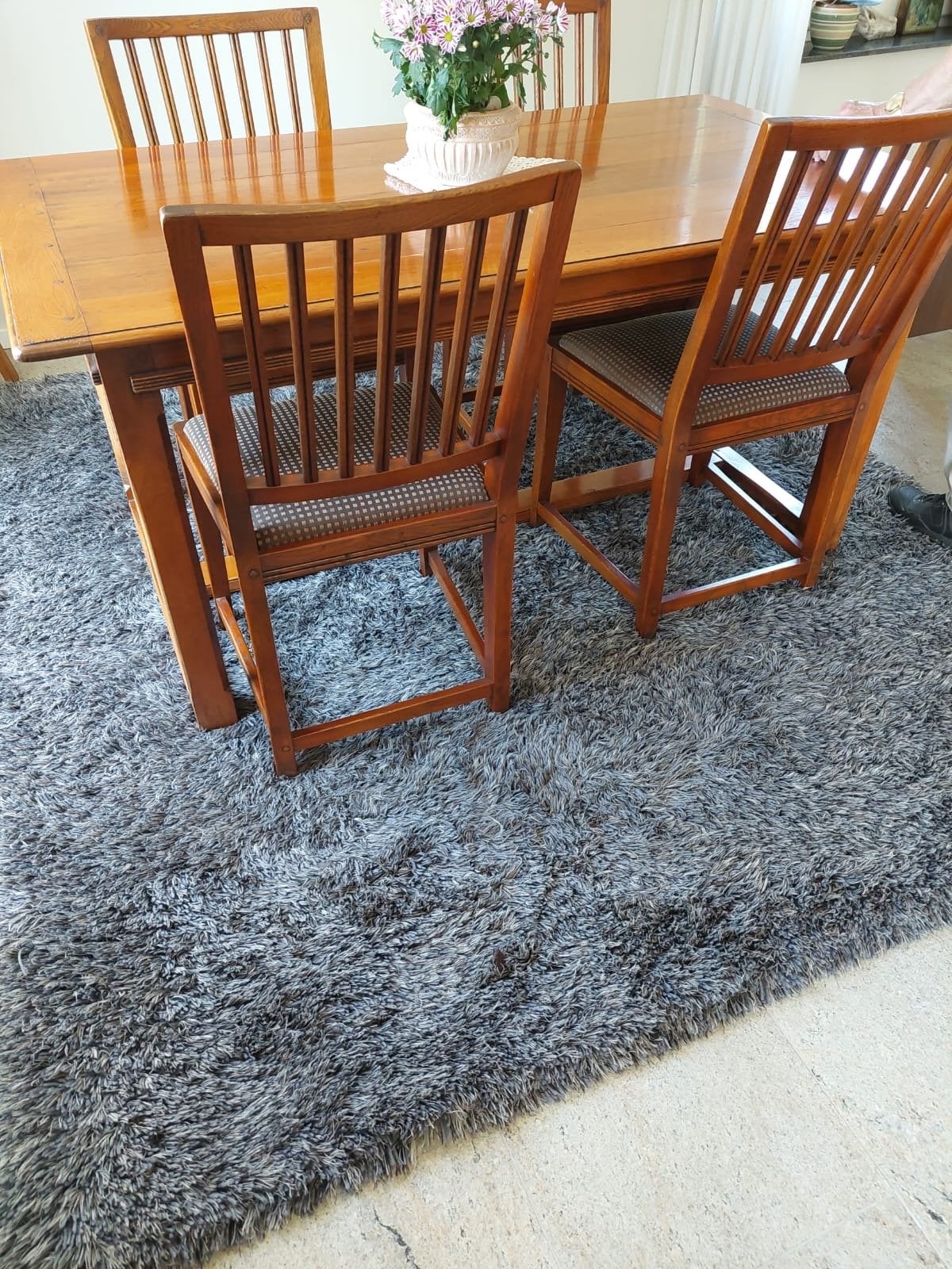 Danskina wollen tapijt, 210x230, grijs gemêleerd, Huis en Inrichting, Ophalen, 200 cm of meer, 200 cm of meer, Grijs