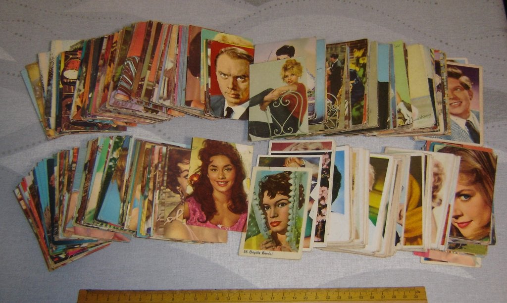 Plaatjes Monty Gum Filmsterren 400st Divers in lot, Verzenden, Gebruikt, Meerdere plaatjes