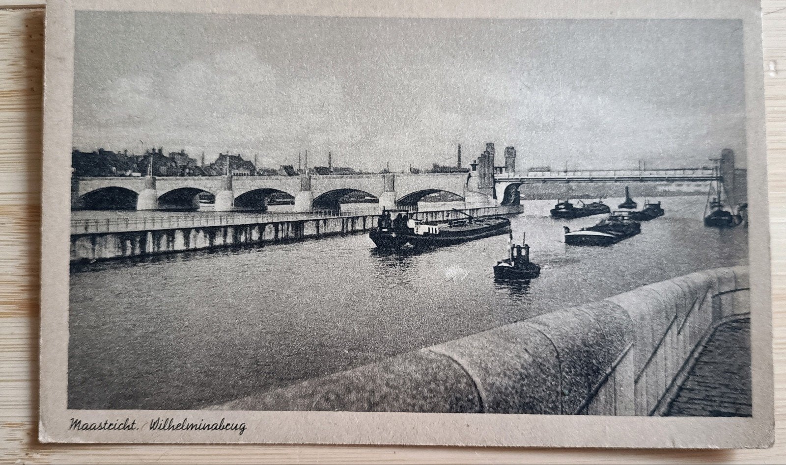 Maastricht. Wilhelminabrug, Verzenden, 1940 tot 1960, Gelopen, Limburg