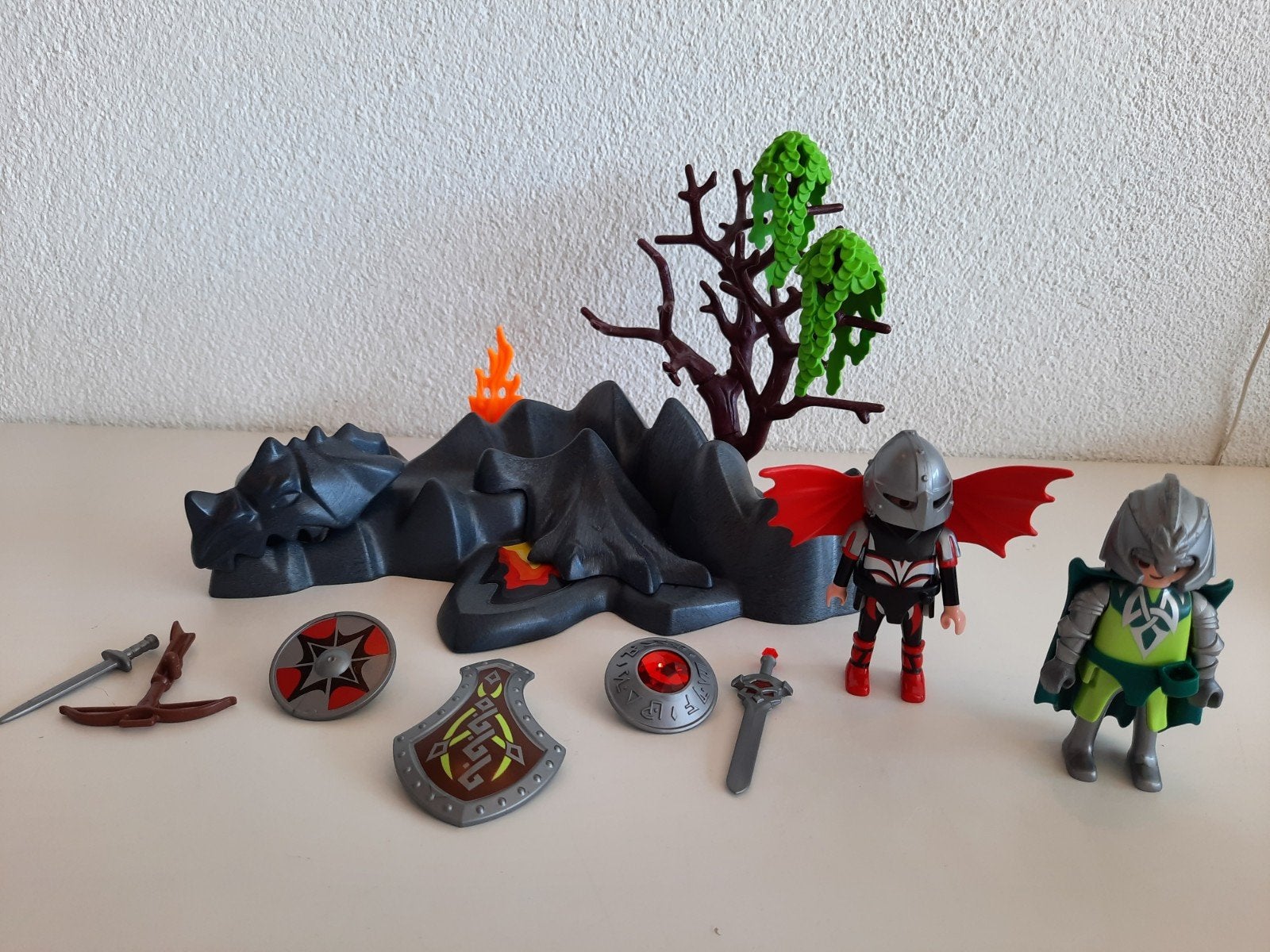 Playmobil compactset Drakenridders met Drakenrots 4147, Kinderen en Baby's, Speelgoed | Playmobil, Ophalen of Verzenden, Zo goed als nieuw