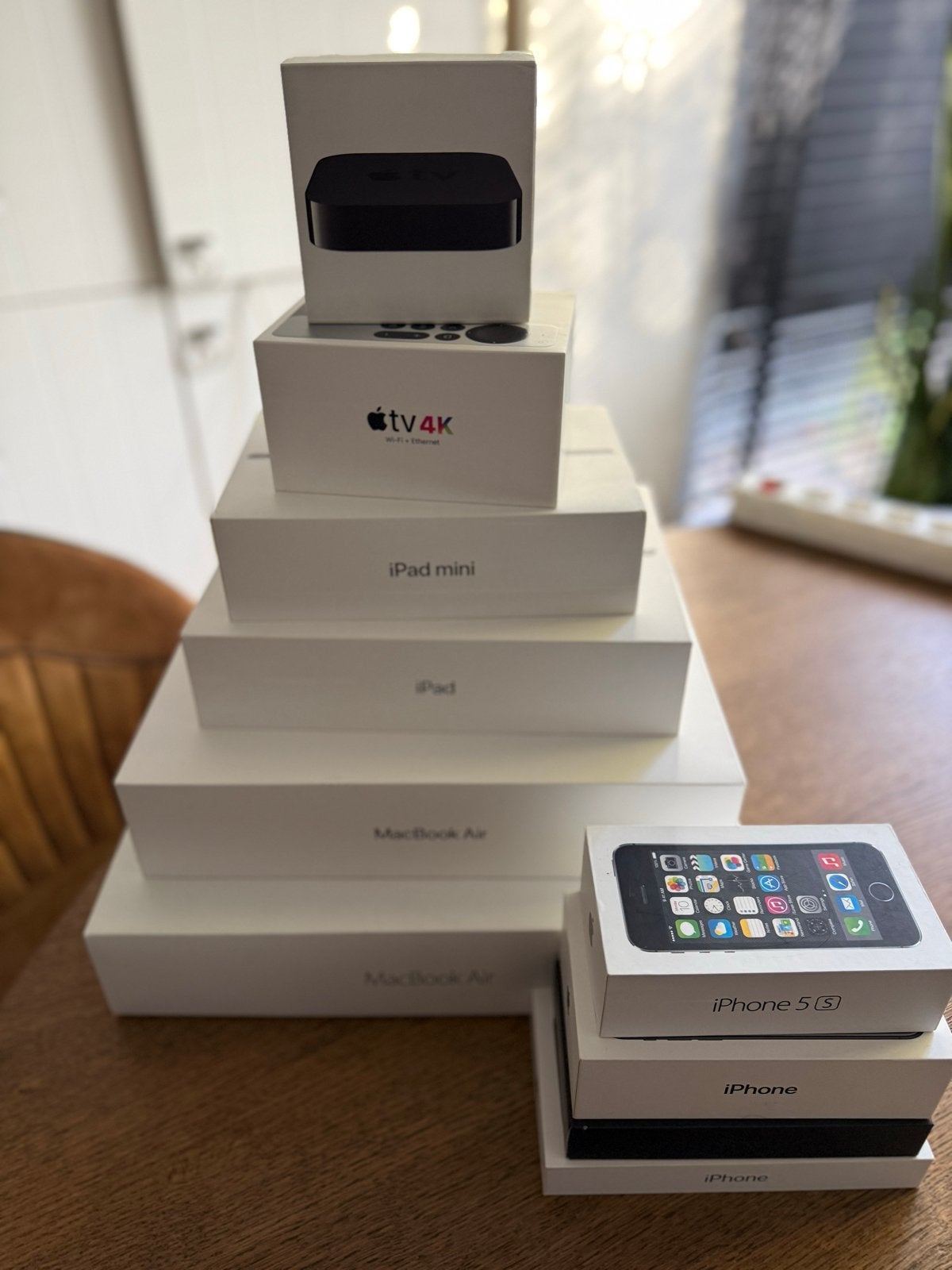 Diverse lege dozen van Apple producten., Ophalen, Gebruikt