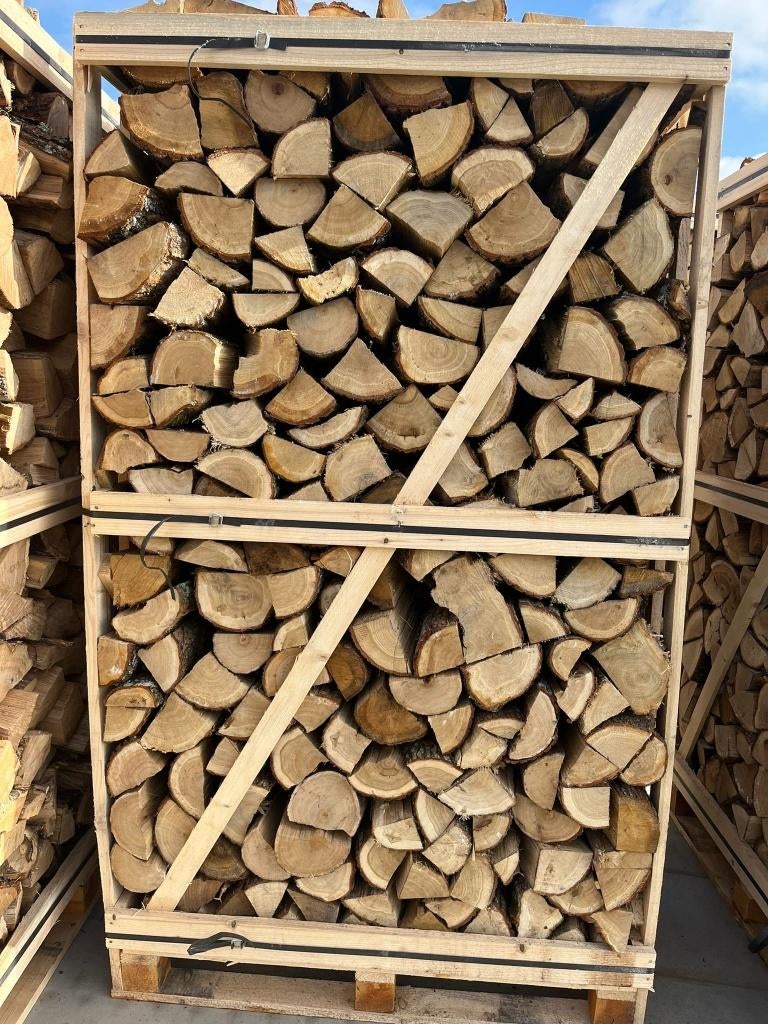 EIK HAARDHOUT GEDROOGD Luchtgedroogd haardhout openhaardhout, Tuin en Terras, Haardhout, Minder dan 3 m³, Ophalen, Eikenhout, Blokken