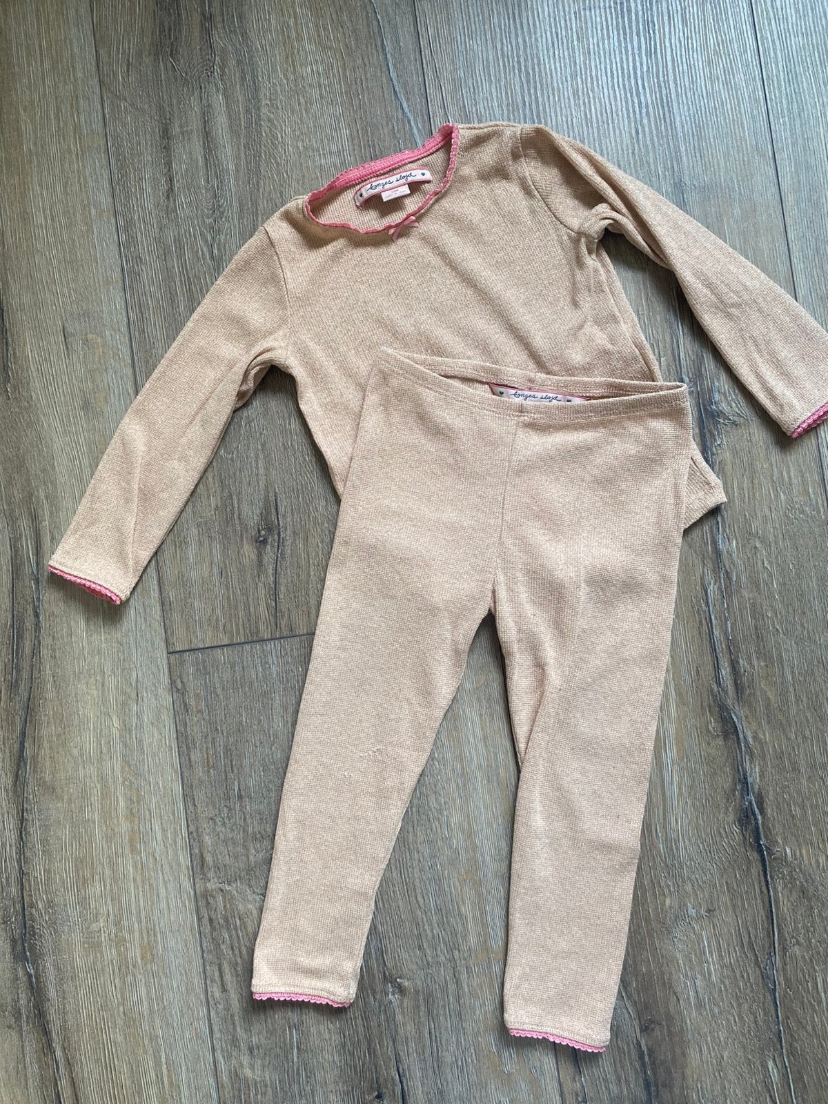 Konges sjøld set / broek / longsleeve / 80 / roze / glitter, Ophalen of Verzenden, Gebruikt, Meisje, Setje