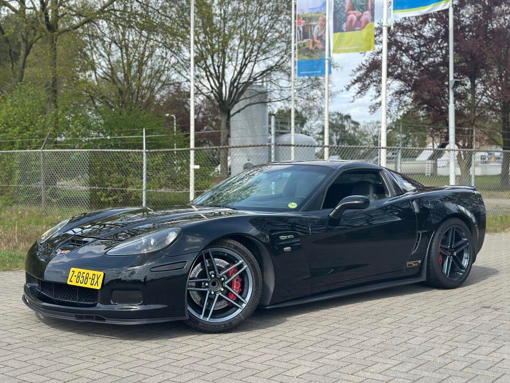 Chevrolet Corvette C6 Z06 coupe 7.0 V8 2006 Zwart, Achterwielaandrijving, Zwart, Leder, 1393 kg