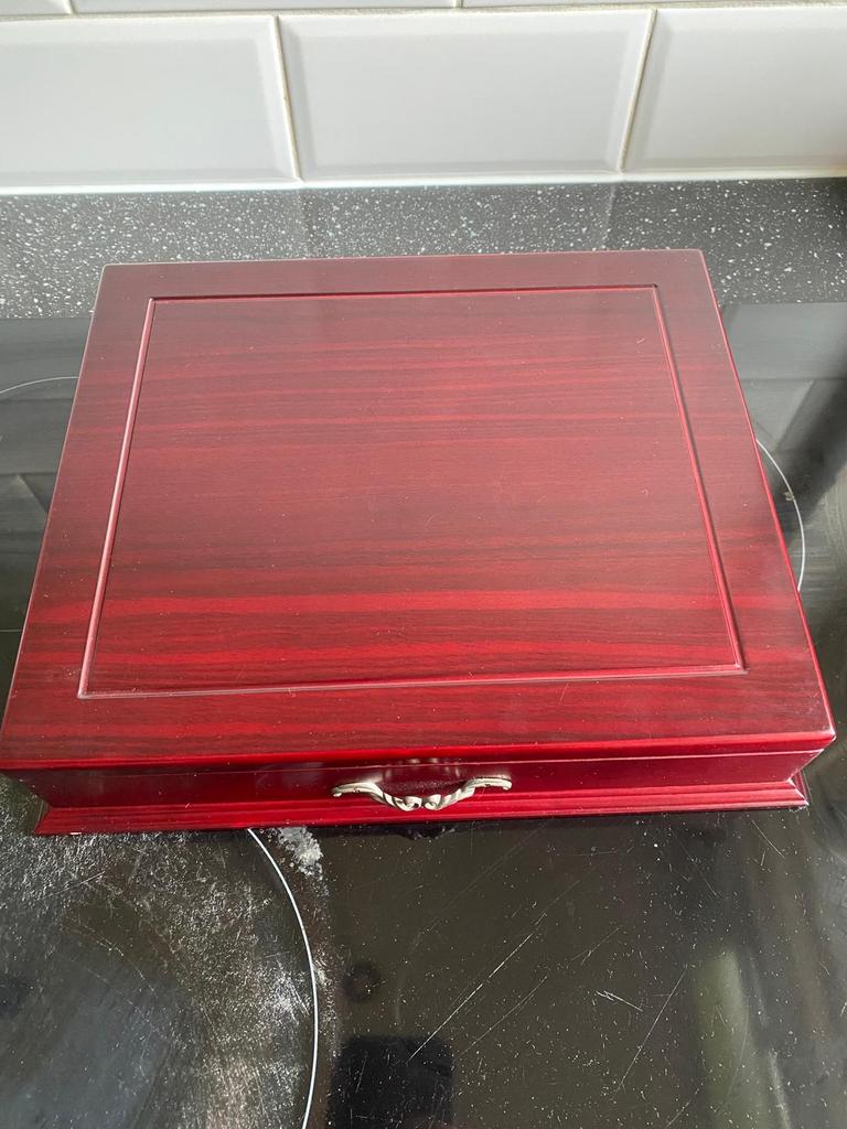 Luxe Houten Muntenverzamelbox Wilhelmina Goud, Verzenden, Koningin Wilhelmina, Goud