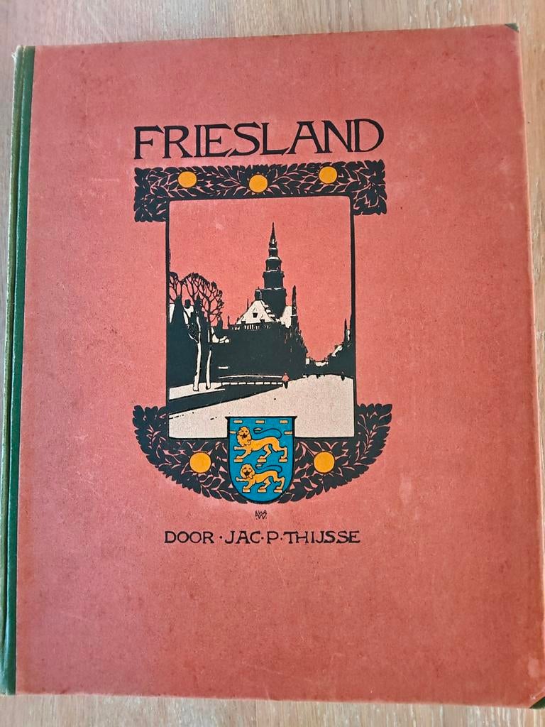 Friesland door Jac.P.Thijsse 1918 Verkade album, Boeken, Ophalen of Verzenden, Gelezen