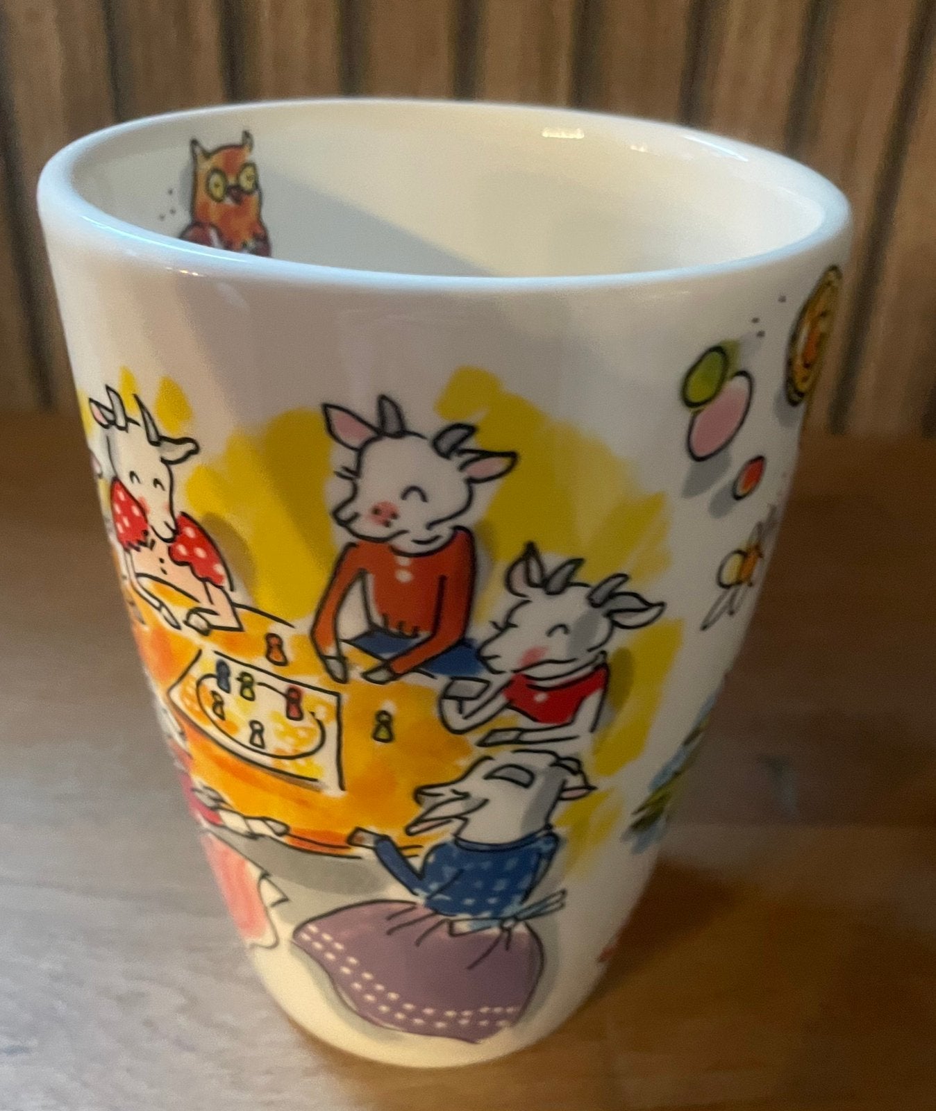 Blond Amsterdam Efteling XL Mok Wolf en de 7 geitjes, Huis en Inrichting, Ophalen of Verzenden, Nieuw, Aardewerk, Kop(pen) en/of Schotel(s)