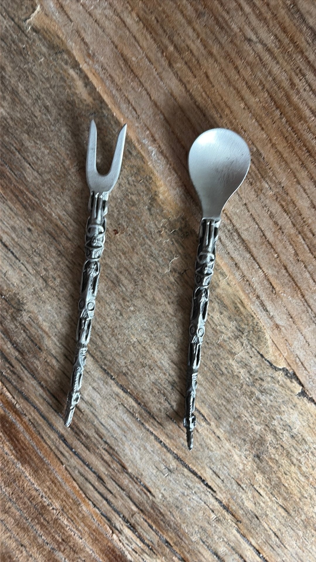 Lepeltje en vorkje Fine Pewter, Ophalen of Verzenden