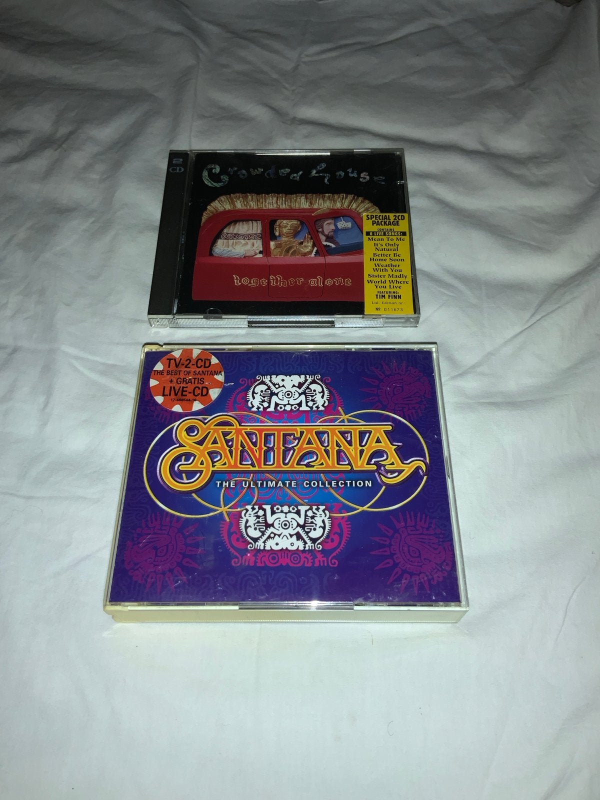 Crowded House - Together Alone & Santana - The Ultimate Coll, Gebruikt, Pop, Ophalen of Verzenden, Inclusief doosje