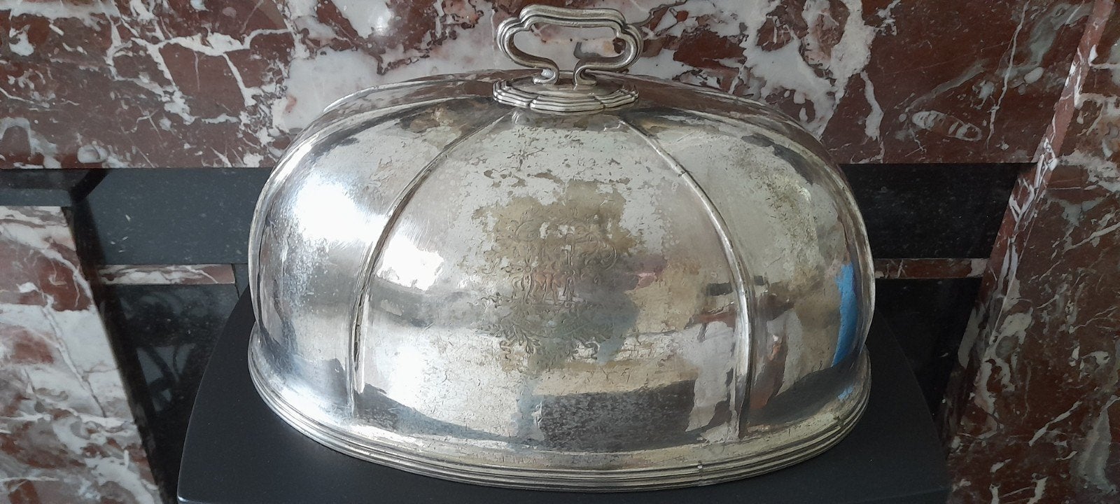Prachtige verzilverde Cloche, Ophalen of Verzenden
