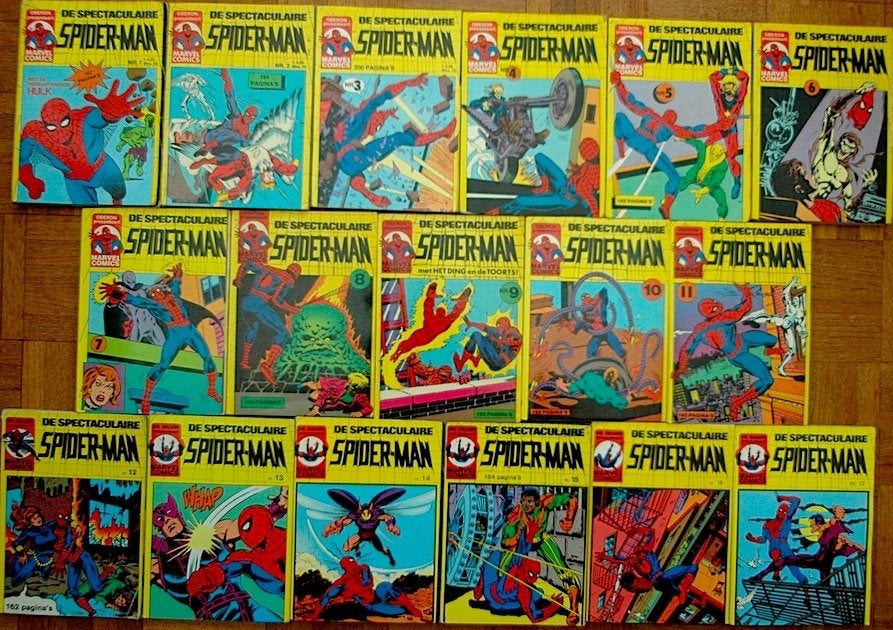 Bijna complete serie pockets, De Spectaculaire Spider-Man., Boeken, Complete serie of reeks, Ophalen, Zo goed als nieuw, Europa