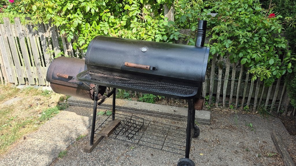 Oklahoma Joe's smoker, Tuin en Terras, Ophalen, Gebruikt, Overige, Met accessoires