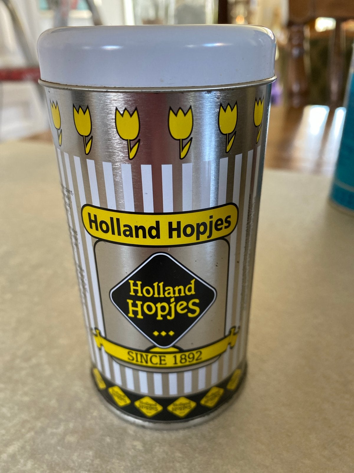 Holland Hopjes blik - Vintage koffie snoep blik, Ophalen of Verzenden, Gebruikt, Koffie, Overige merken