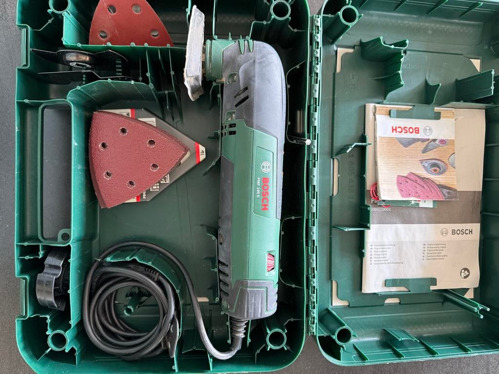Bosch Multitool PMF 190 E in koffer met accessoires, Ophalen of Verzenden, Zo goed als nieuw