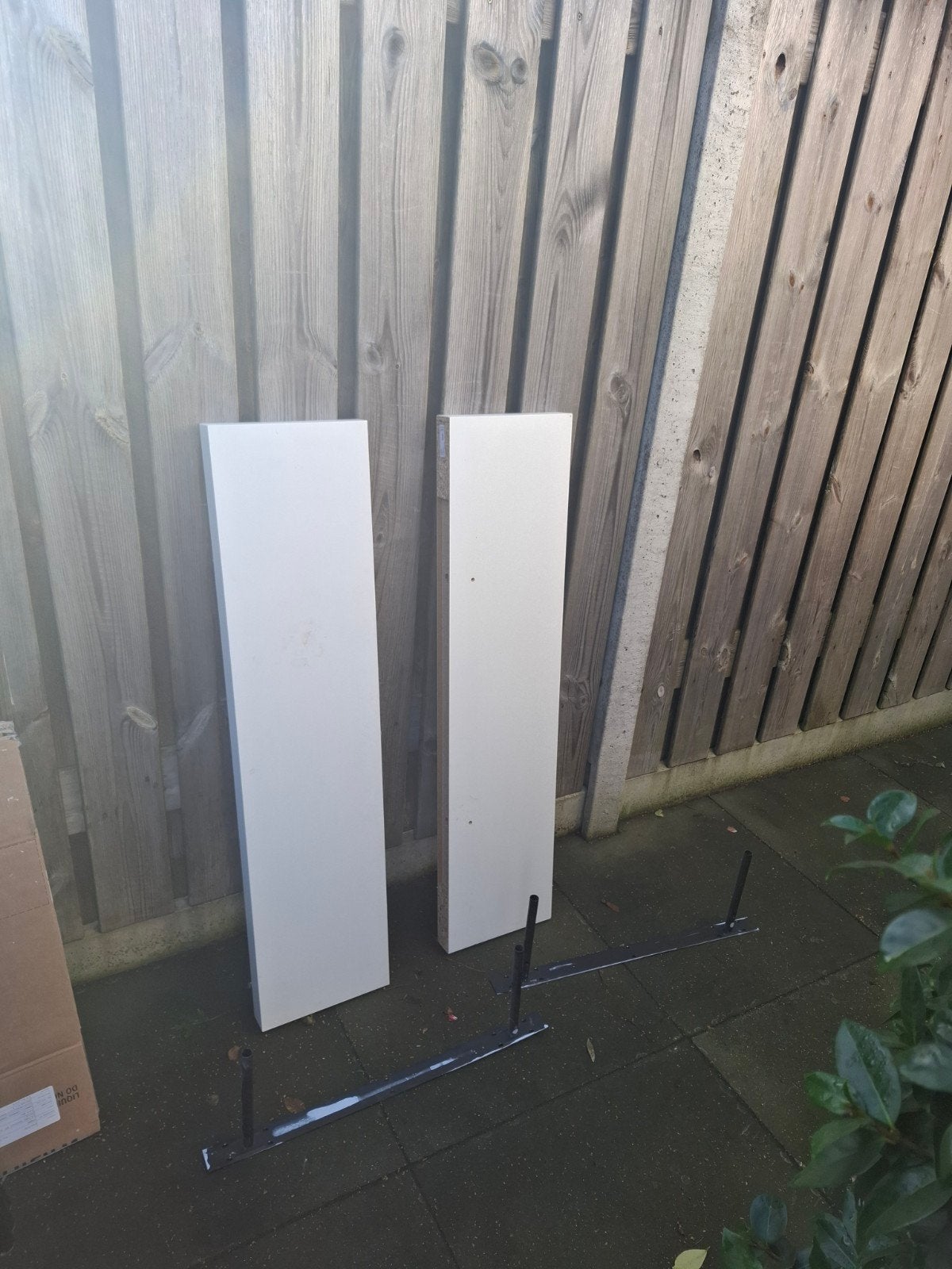 2x IKEA wandplank wit 110 cm (excl. schroeven), Ophalen, Gebruikt