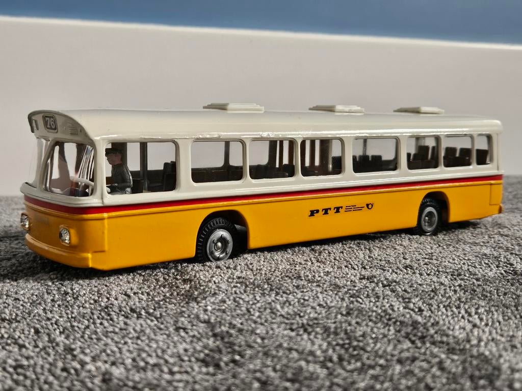 Tekno Denmark 851 Scania CR-76 PTT 1:50, Ophalen of Verzenden, Zo goed als nieuw, Bus of Vrachtwagen, Tekno