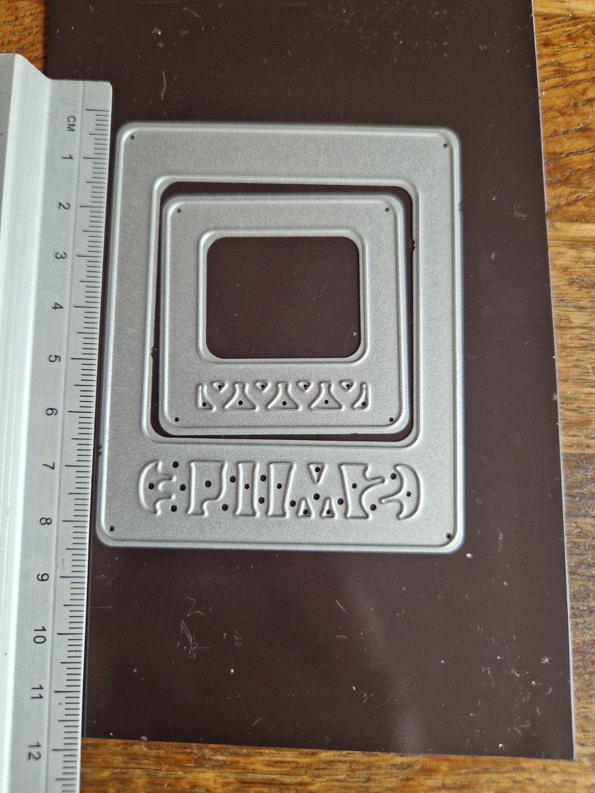 Snijmallen Filmstrip en vierkanten, Hobby en Vrije tijd, Ophalen of Verzenden, Zo goed als nieuw, Gereedschap of Toebehoren